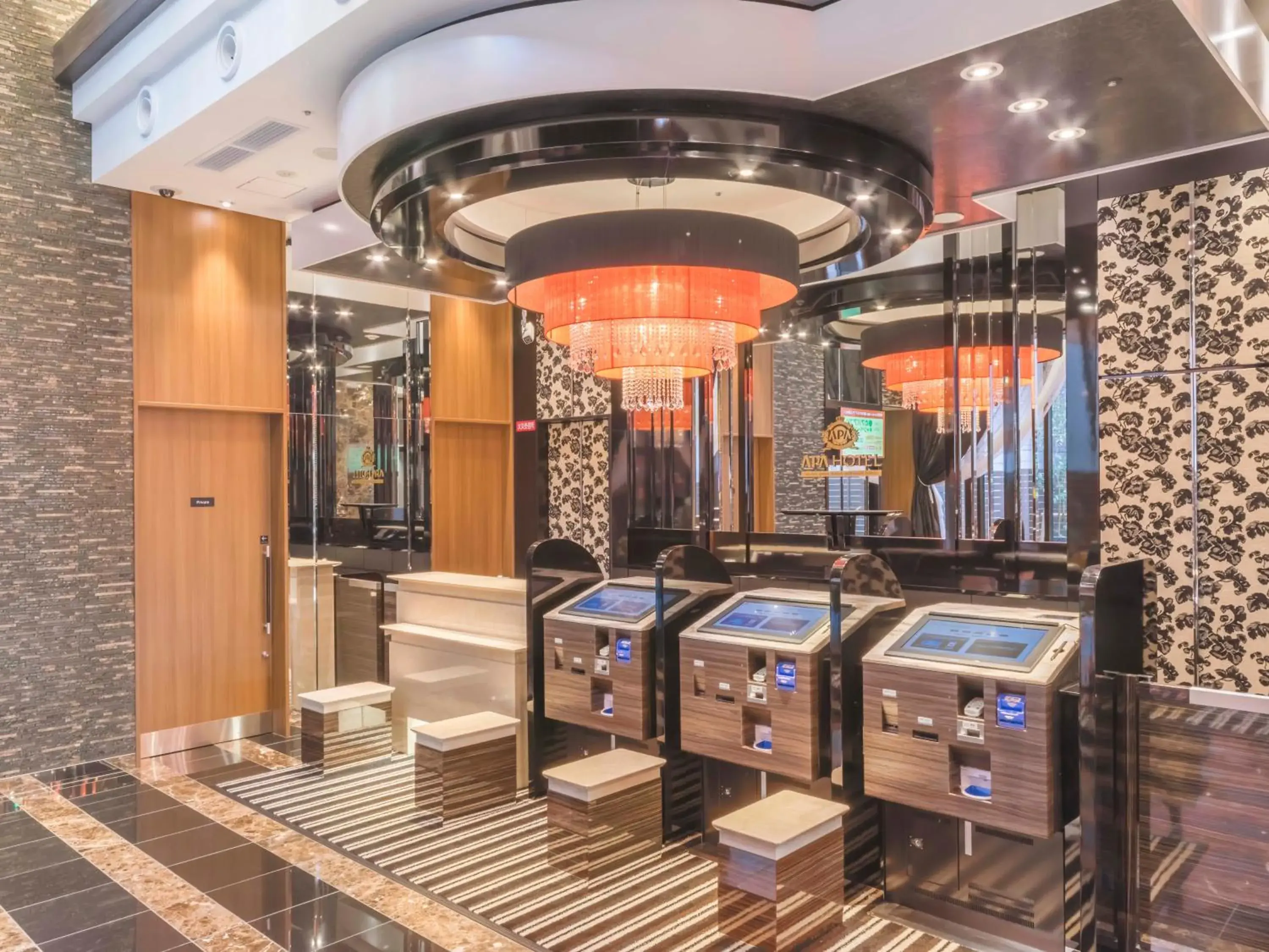 Lobby or reception in APA Hotel Higashi Umeda Minami Morimachi Ekimae Lobby or reception in APA Hotel Higashi Umeda Minami Morimachi Ekimae