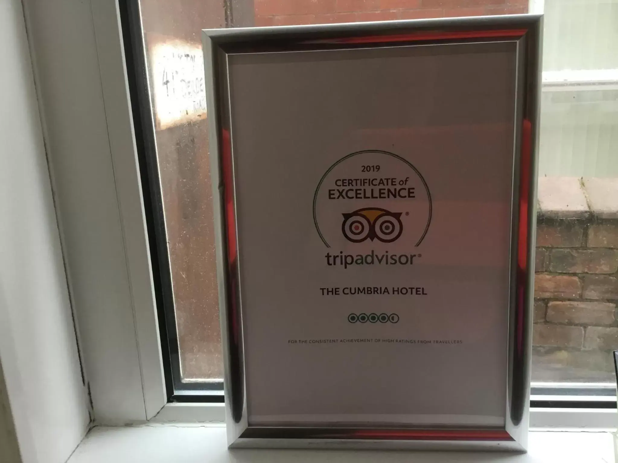 Certificate/Award in Cumbria Guest House
