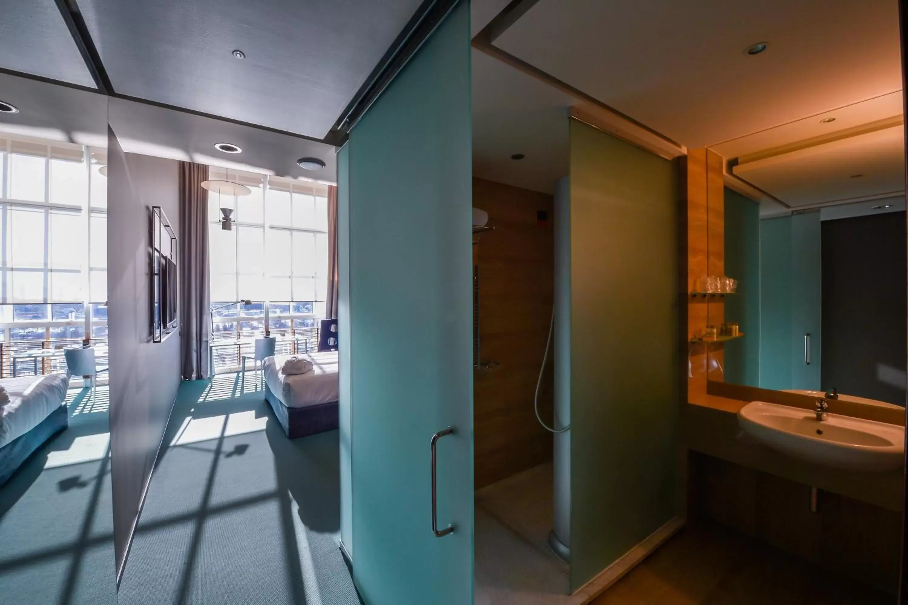 Shower, Bathroom in DoubleTree by Hilton Turin Lingotto