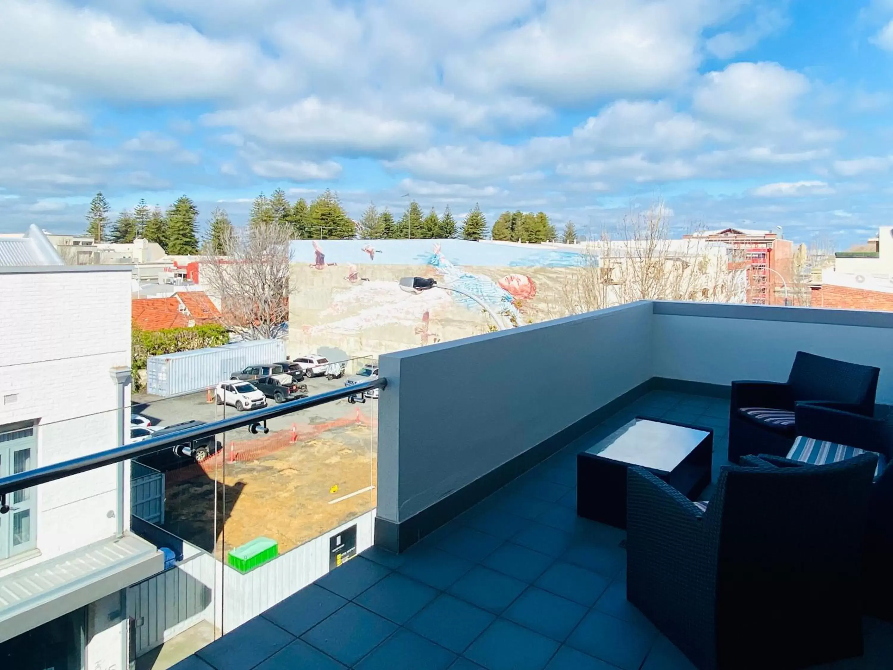 Balcony/Terrace in New Haus by Hougoumont Hotel, former Bannister 22