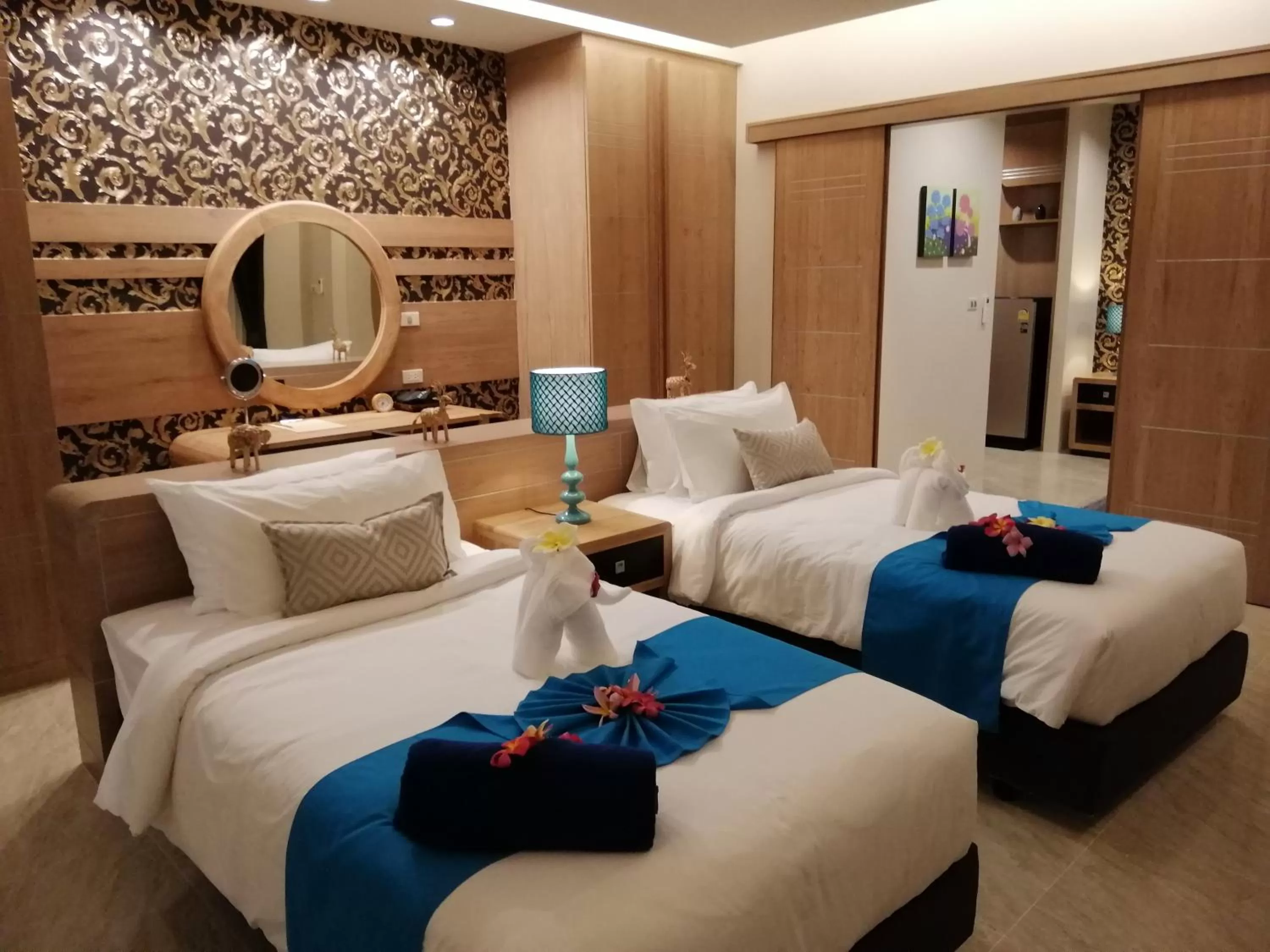 Bed in Khaolak Blue Sky Villa