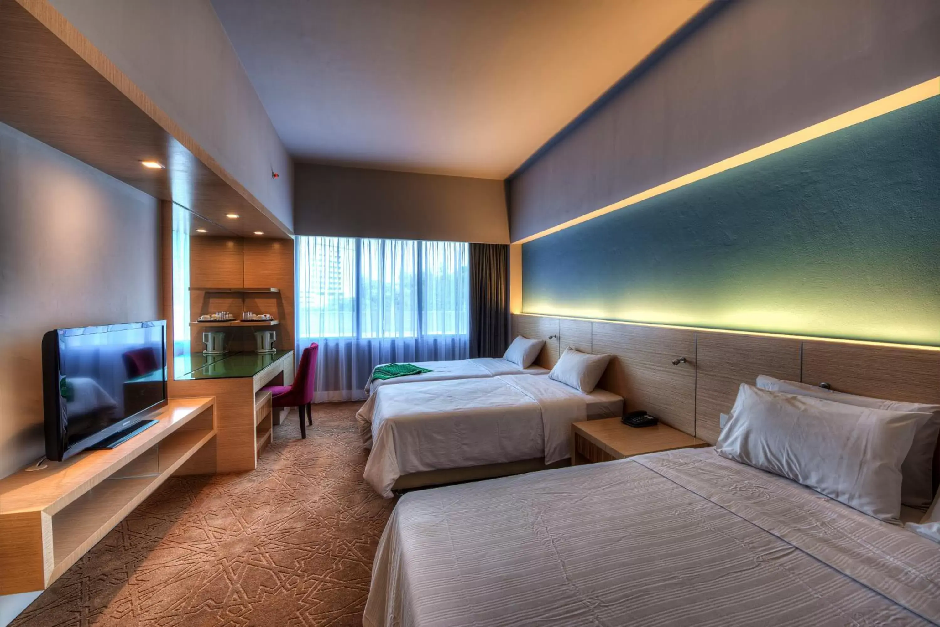 People, Bed in Raia Hotel Kota Kinabalu