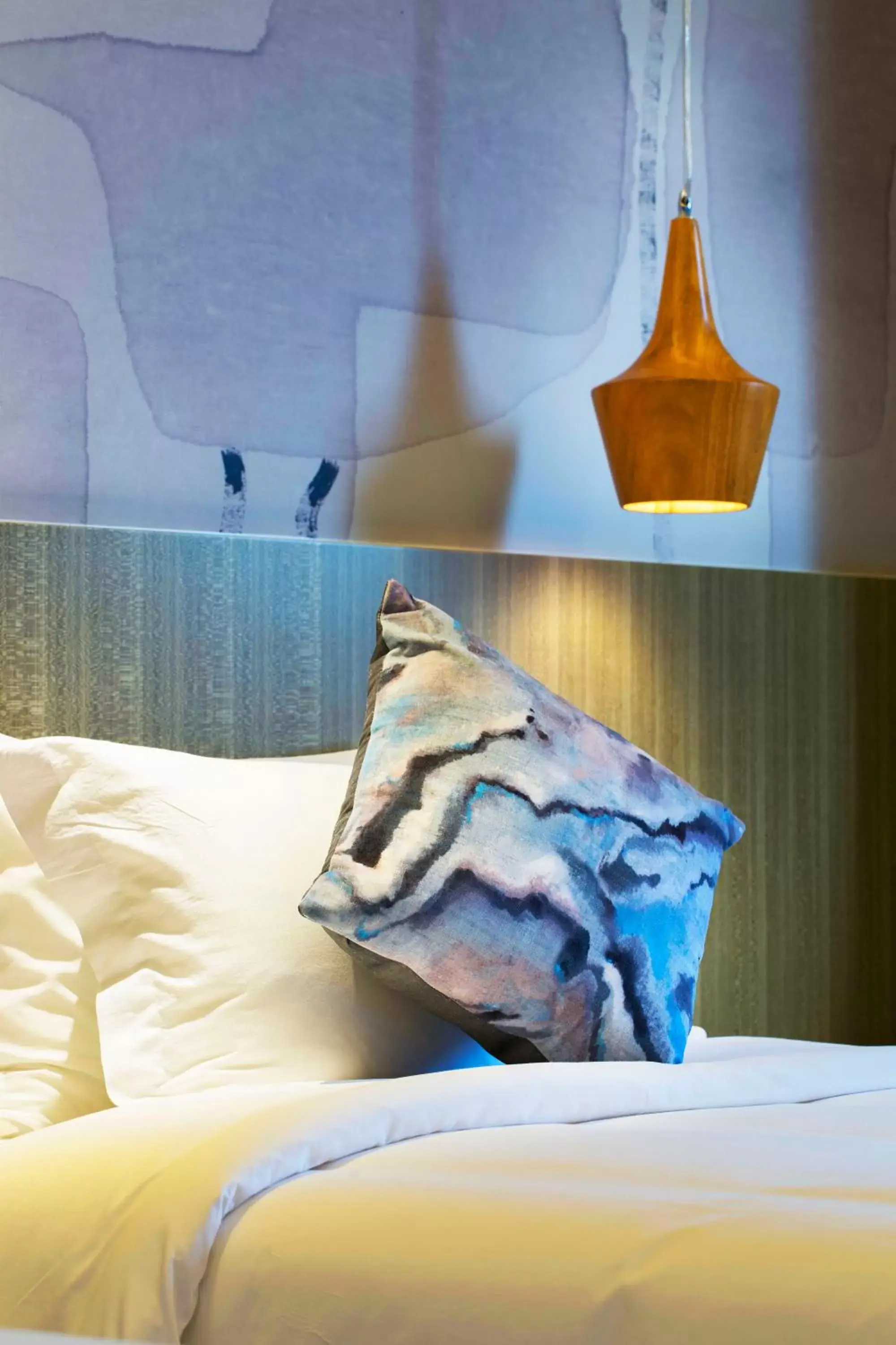 Decorative detail, Bed in Paco Hotel Gangding Metro Guangzhou Decorative detail, Bed in Paco Hotel Gangding Metro Guangzhou