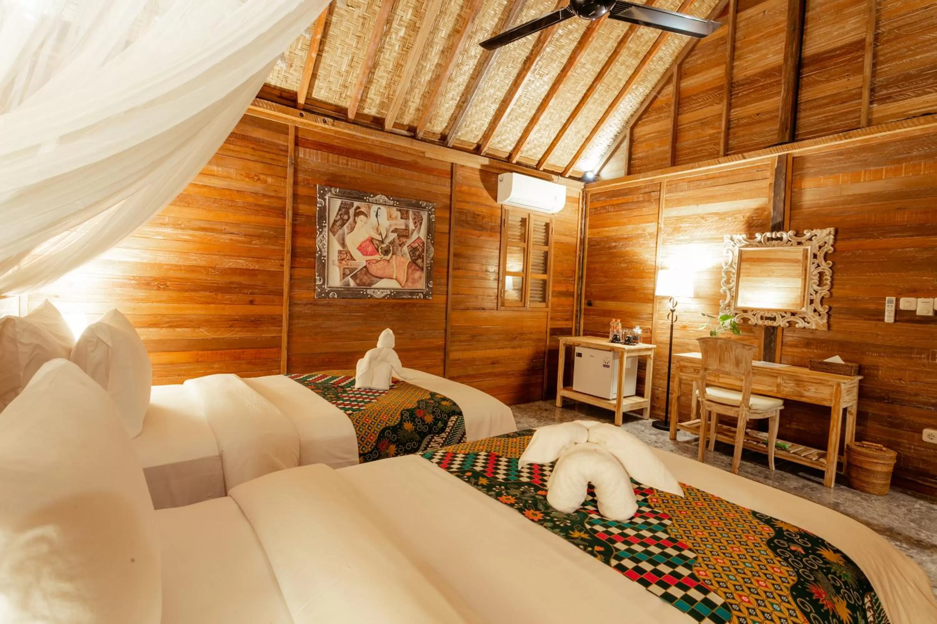 Bed in Nauna Villa Ubud