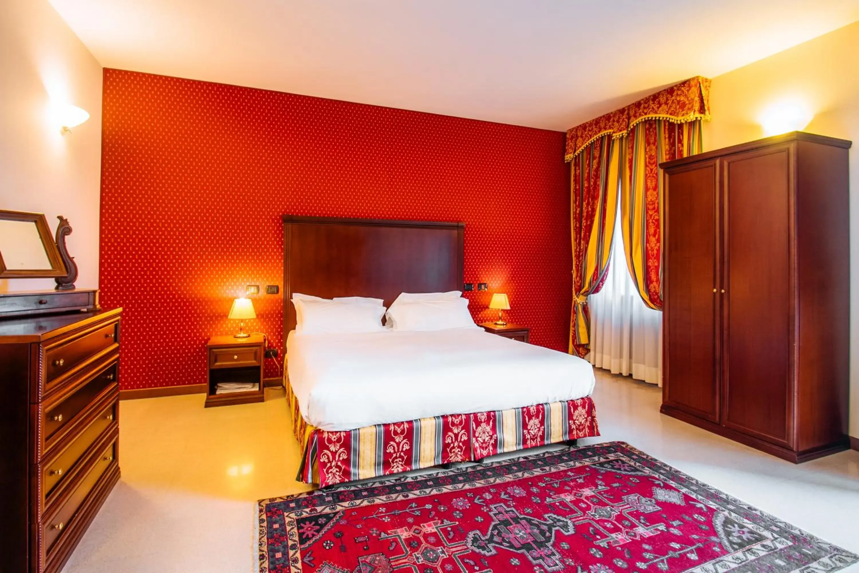 Bed in Hotel Villa Lauri