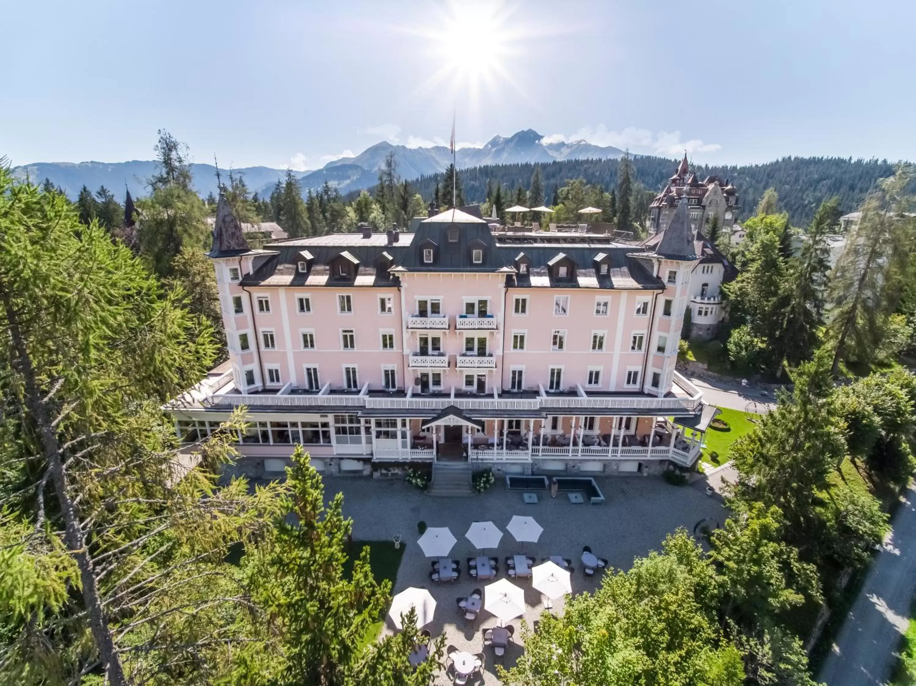 Bird's eye view in Romantik Hotel Schweizerhof & Spa