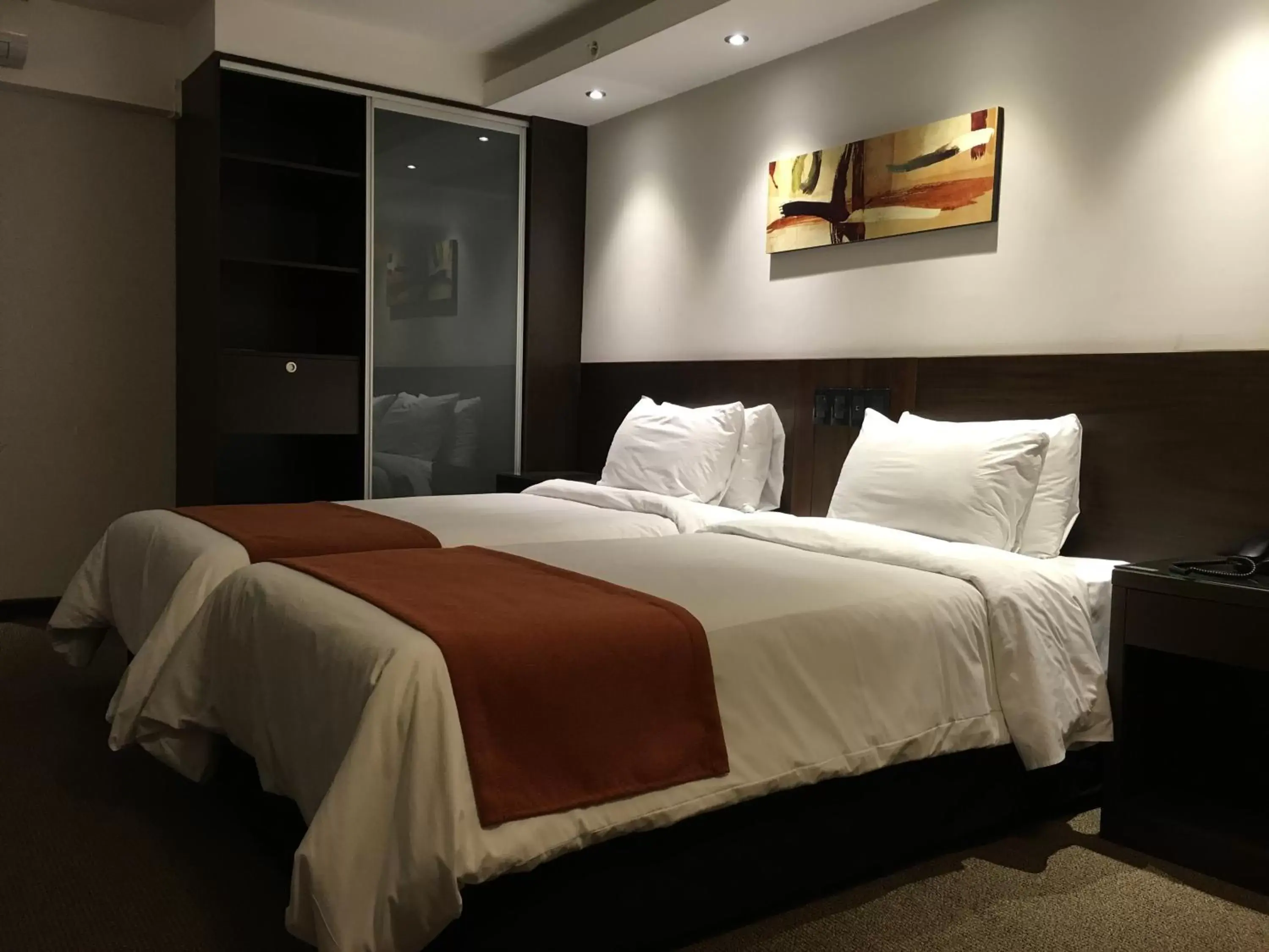 Photo of the whole room, Bed in Crystal Tower