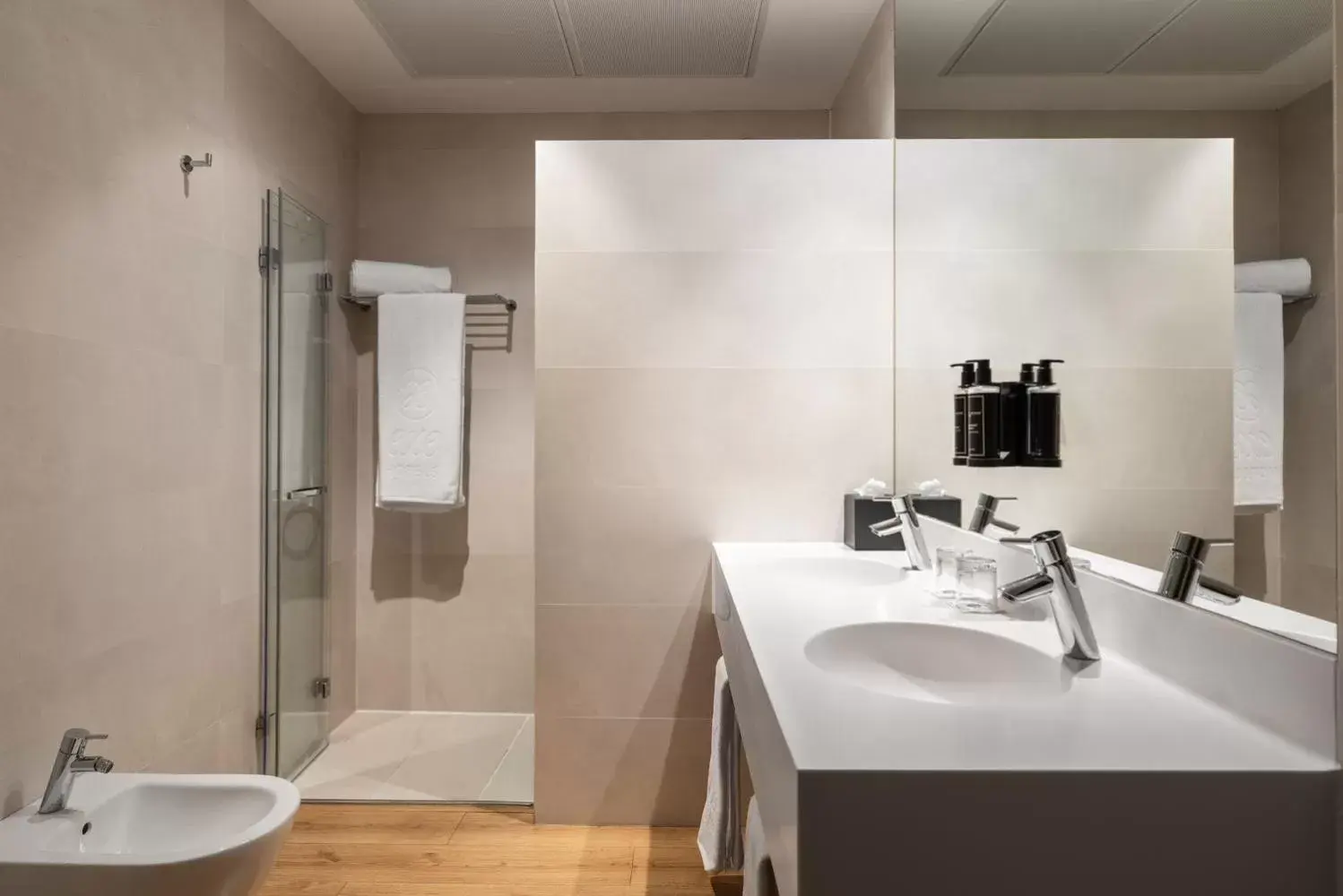 Shower, Bathroom in Exe Astur Plaza