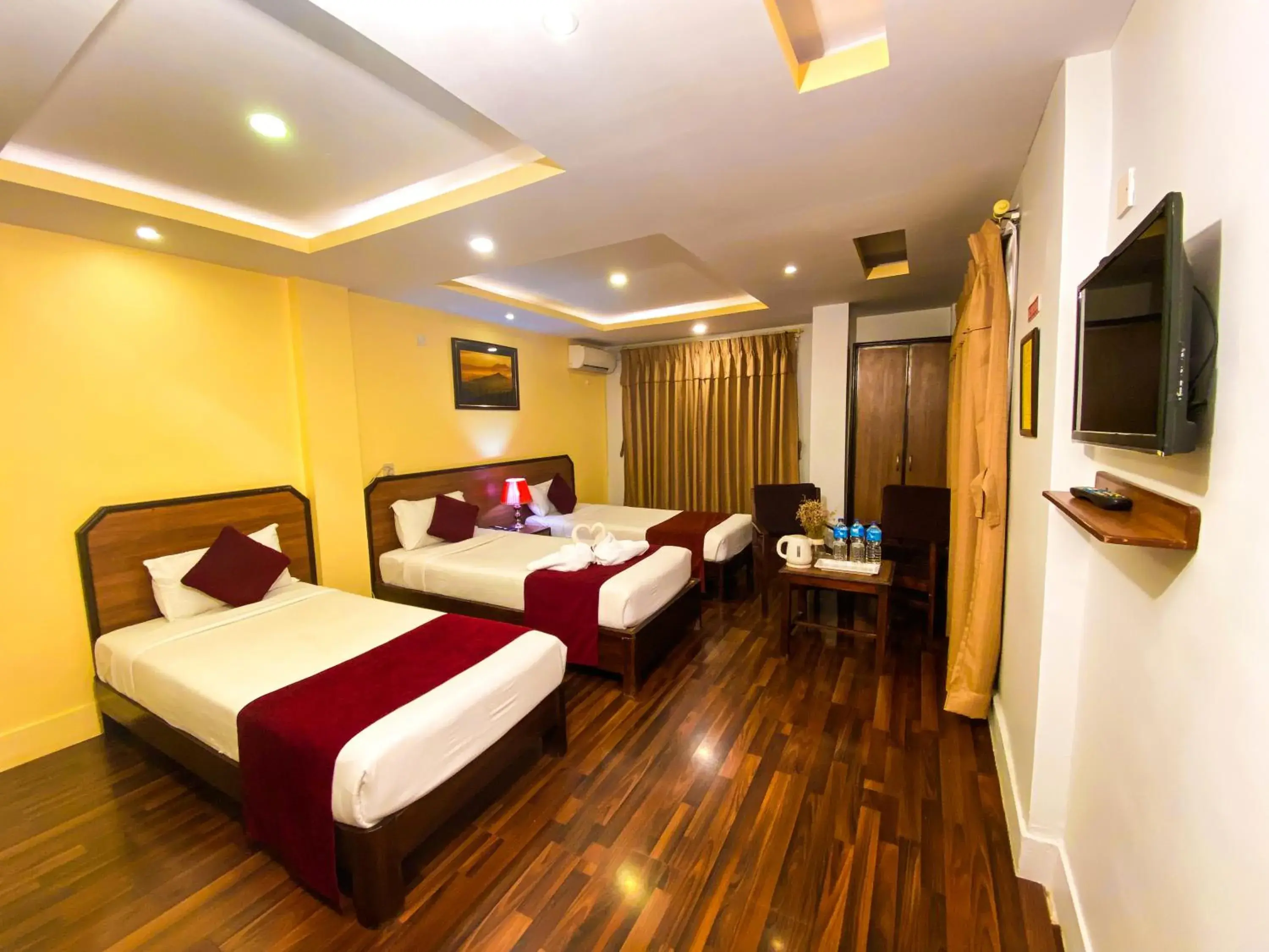 Bed in Thamel Grand Hotel