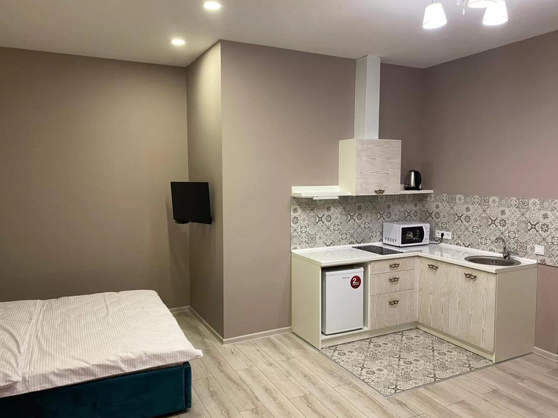 Kitchen or kitchenette in Heart Kyiv Apart-Hotel
