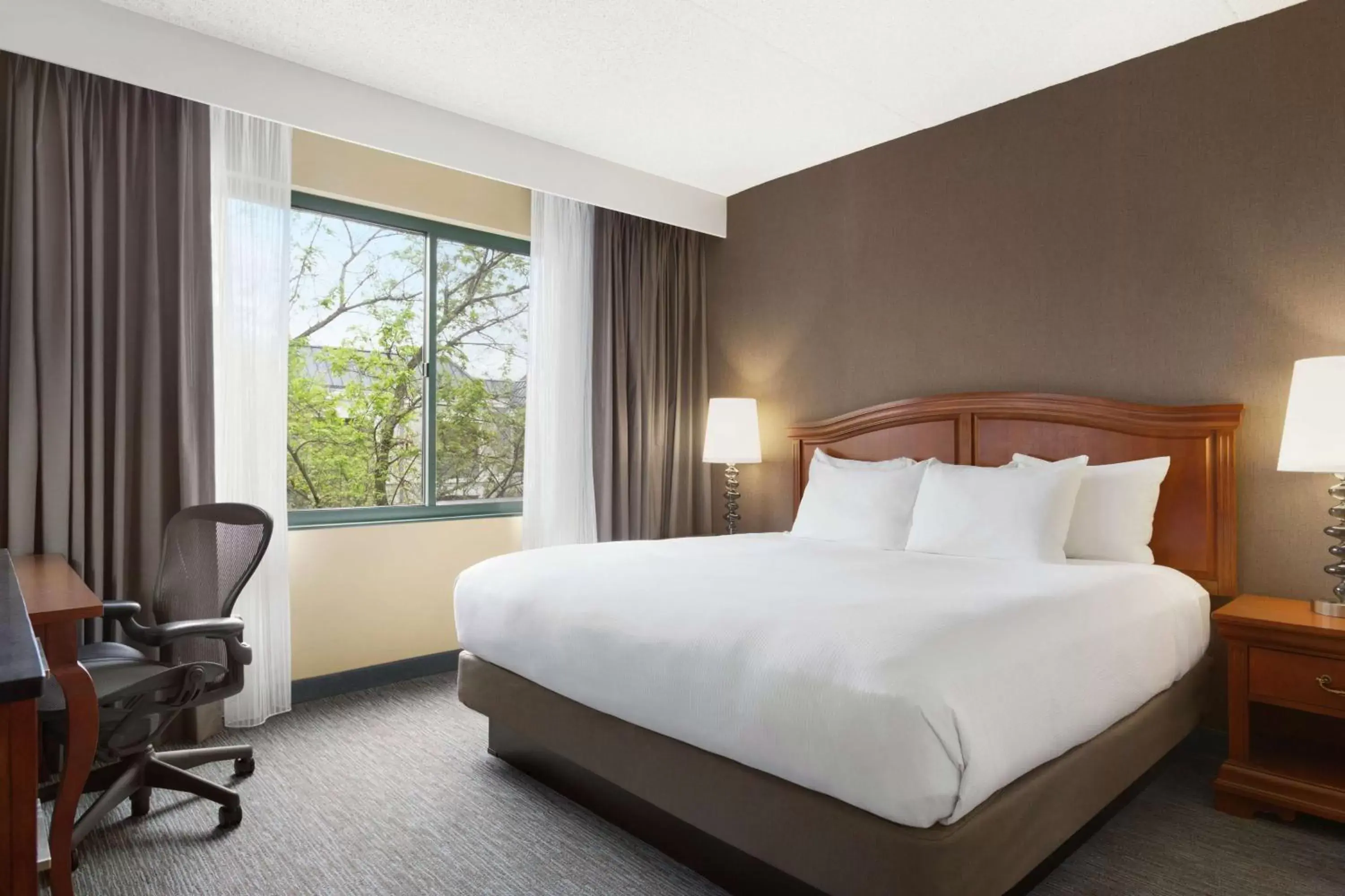 Bedroom, Bed in DoubleTree by Hilton Hotel Detroit - Novi