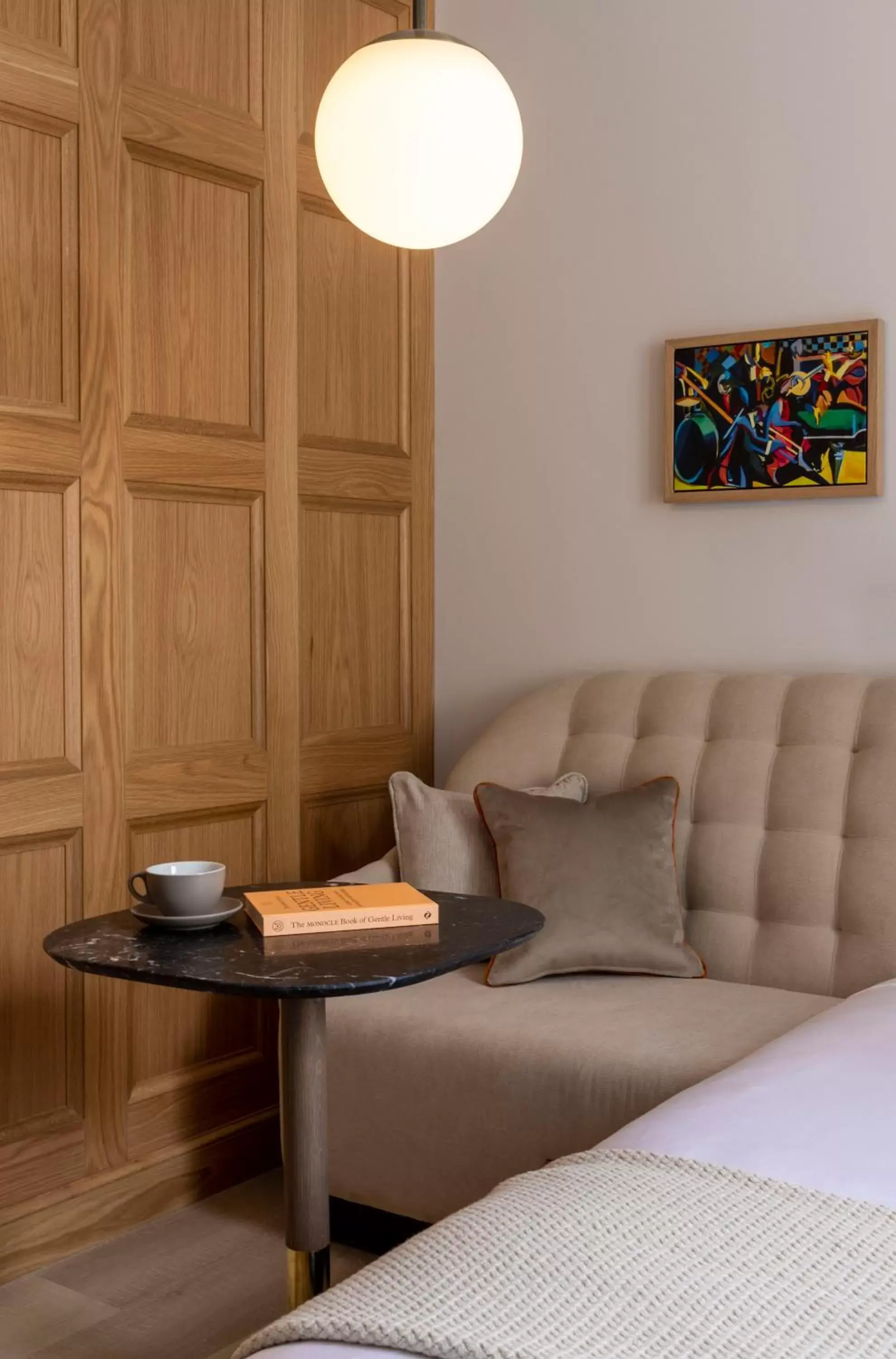 Bed, Seating Area in Virgin Hotels Edinburgh