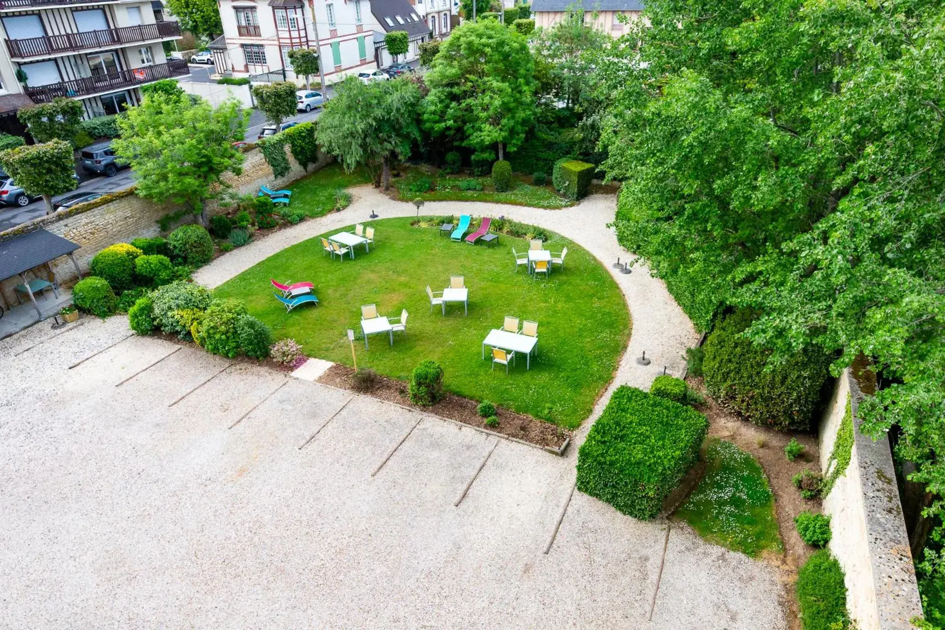 Garden, Bird's-eye View in La Villa Andry