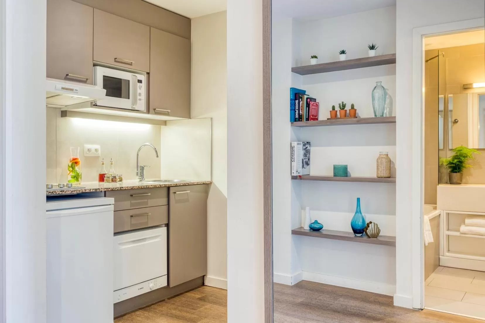 Kitchen or kitchenette in Citadines Toison d'Or Brussels