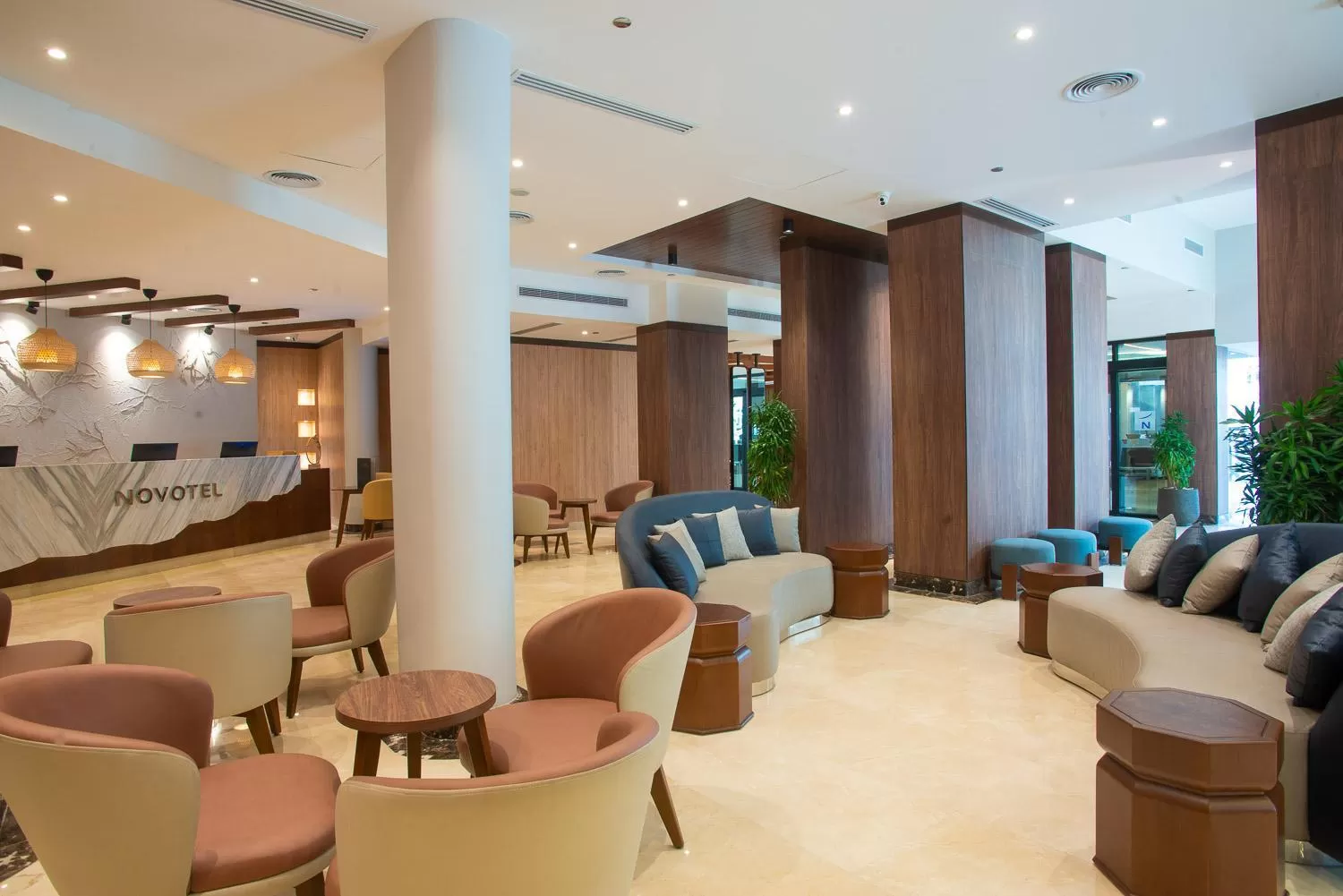 Lobby or reception in Novotel Cairo El Borg