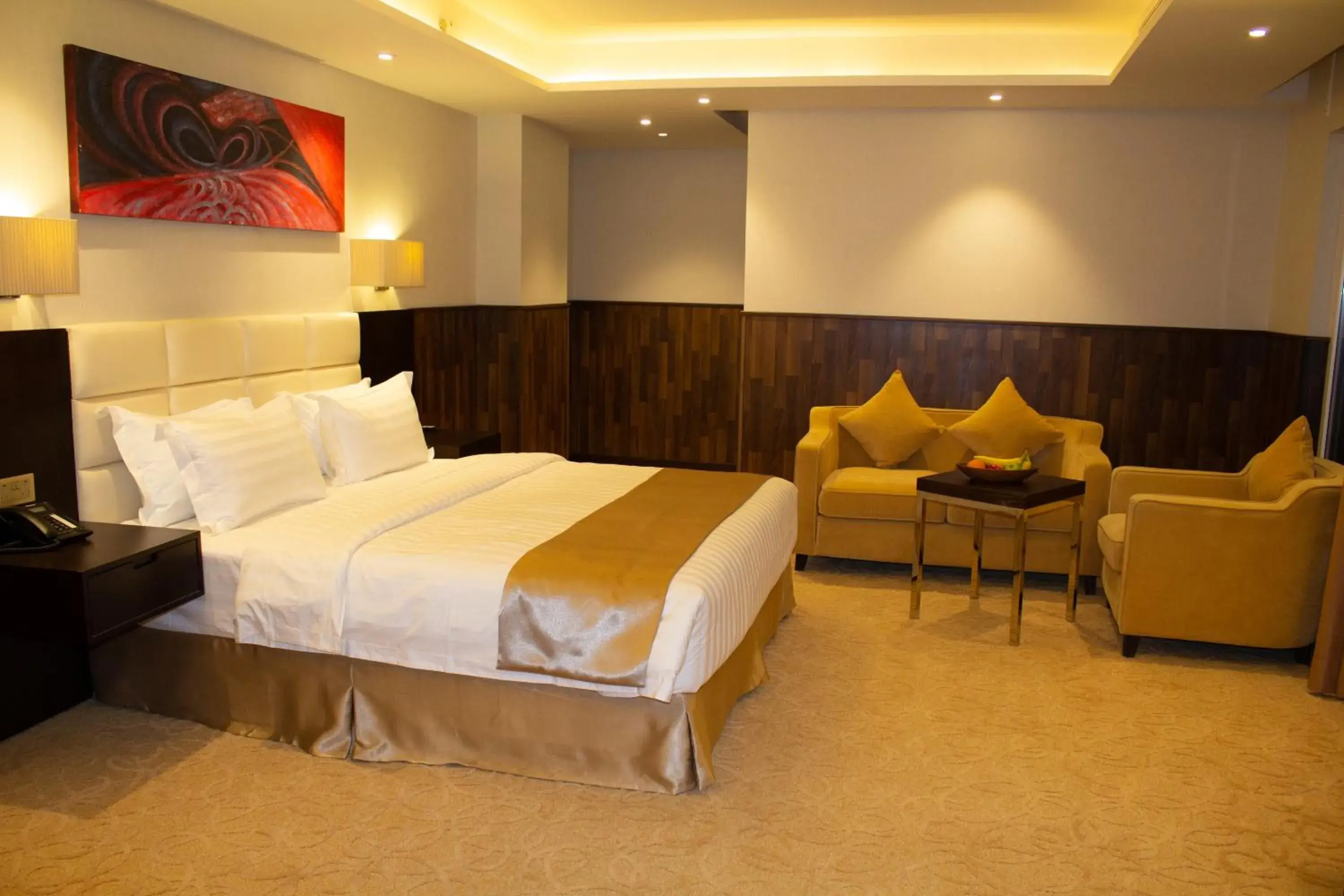 Bed in The Secure Inn Hotel Muscat