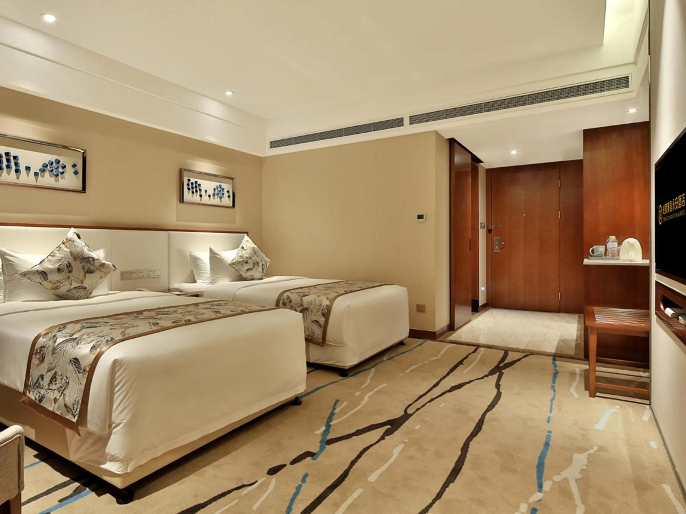 Bed in Qin Huang Yong An Hotel