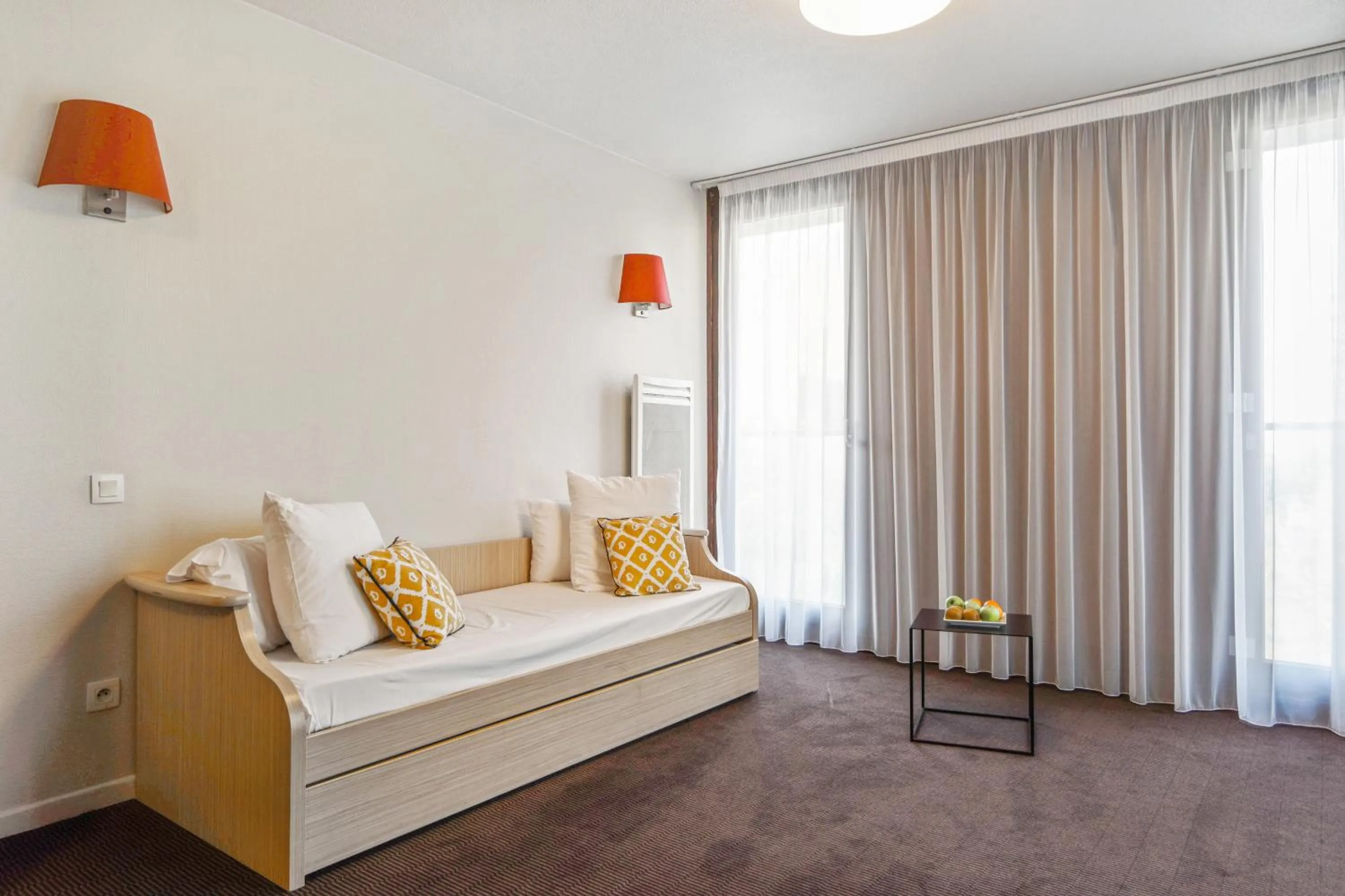 Seating area, Bed in Appart'City Confort Lille Grand Palais