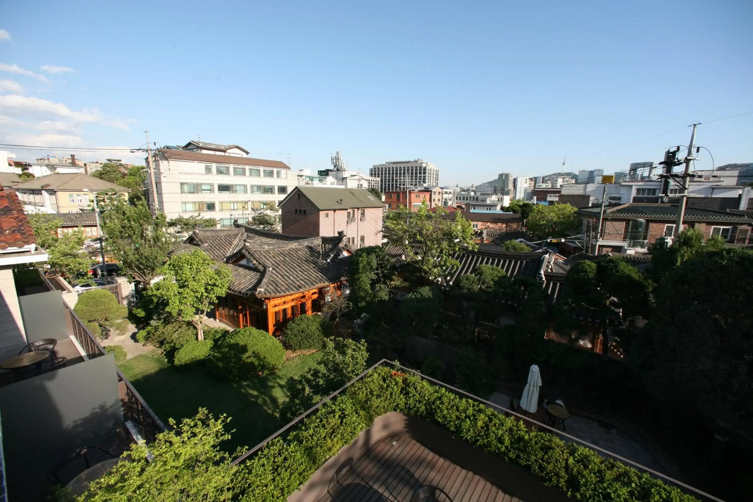 Bird's eye view, Balcony/Terrace in Bonum 1957 Hanok and Boutique