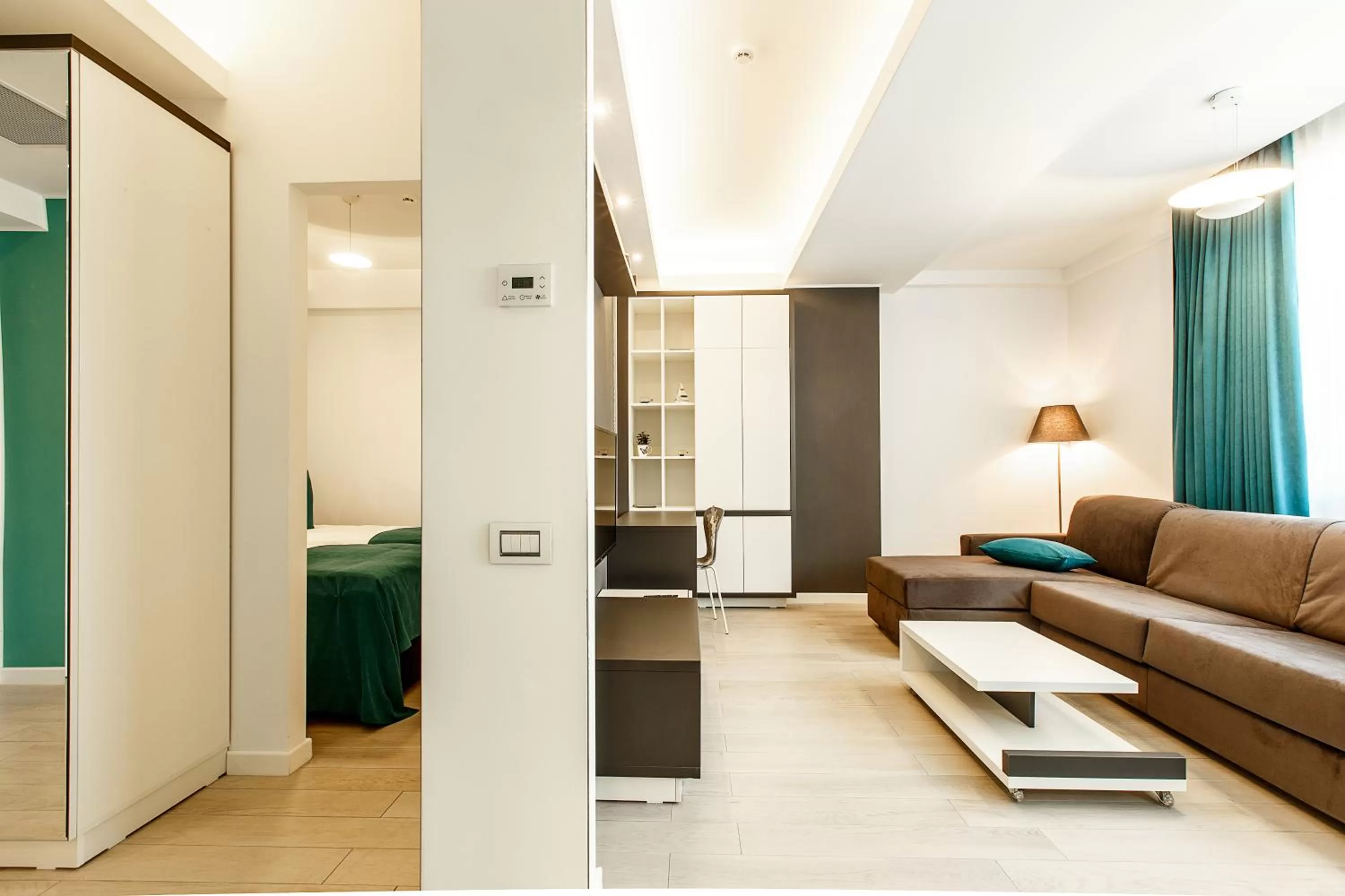 Living room, Bed in Mava Apartamente