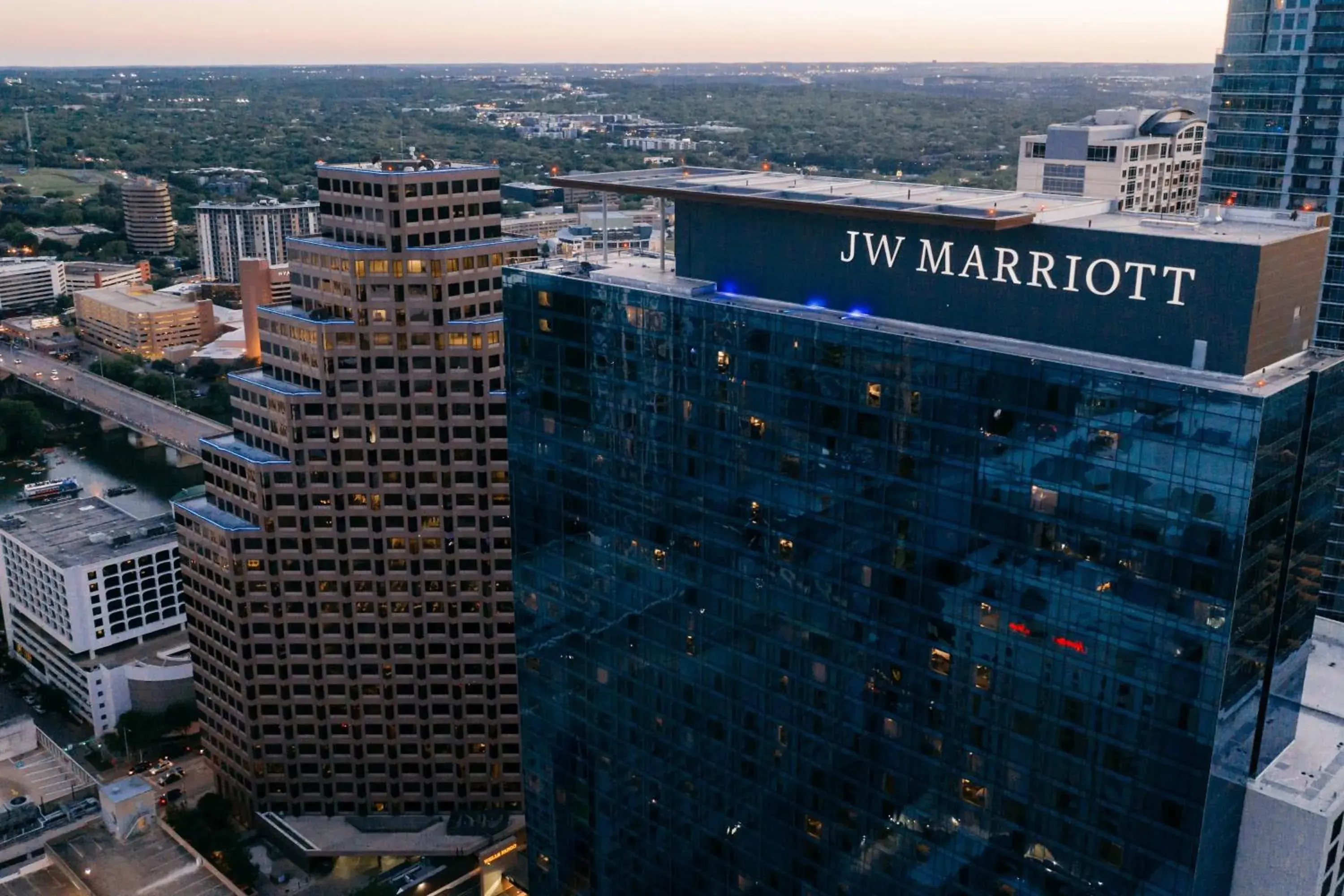 Property building, Bird's-eye View in JW Marriott Austin