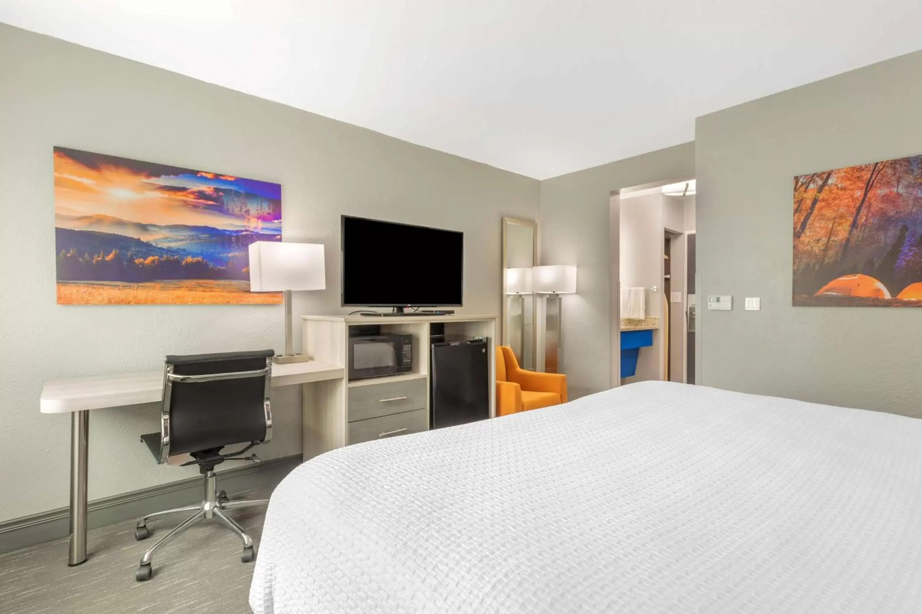 Bedroom, TV/Entertainment Center in Best Western Plus Magnolia Inn & Suites