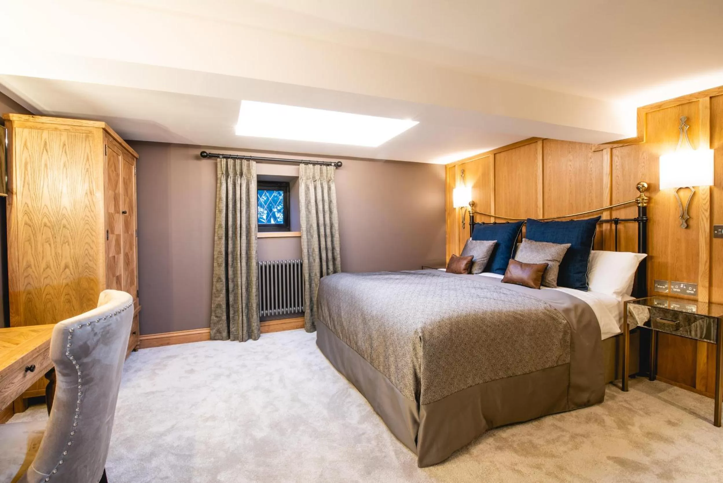 Bed in Boringdon Hall Hotel and Spa