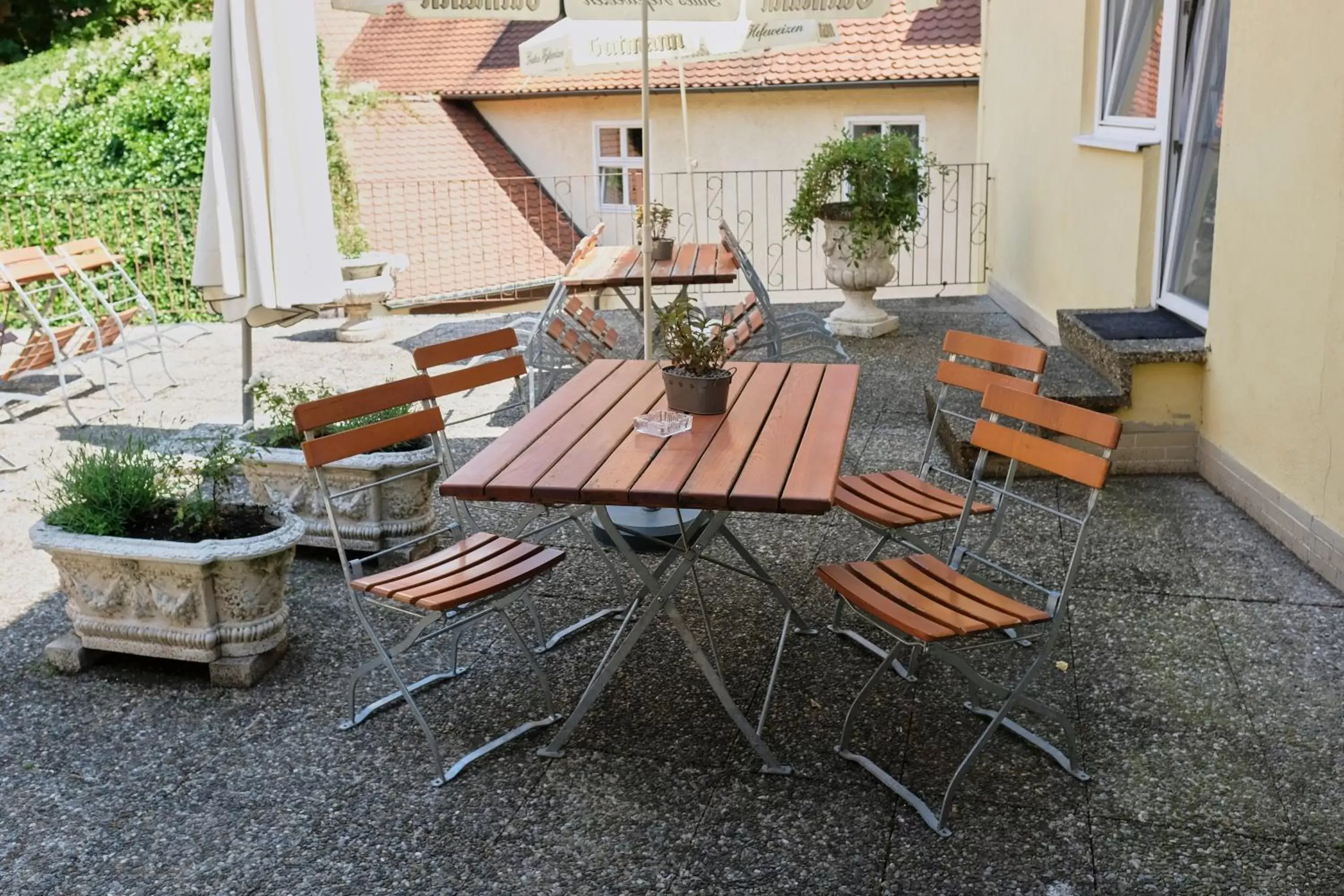 Balcony/Terrace in Romantica Hotel Blauer Hecht