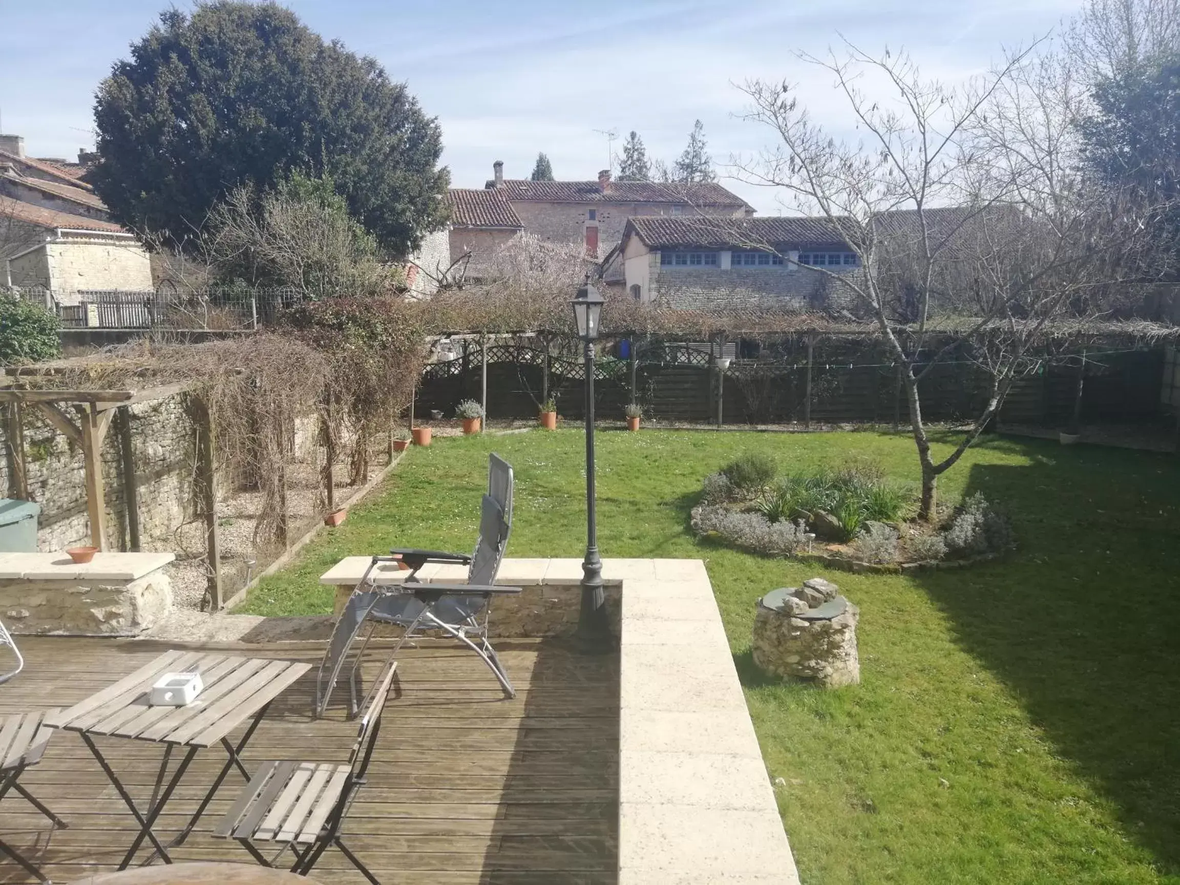 Garden view in les bruyeres