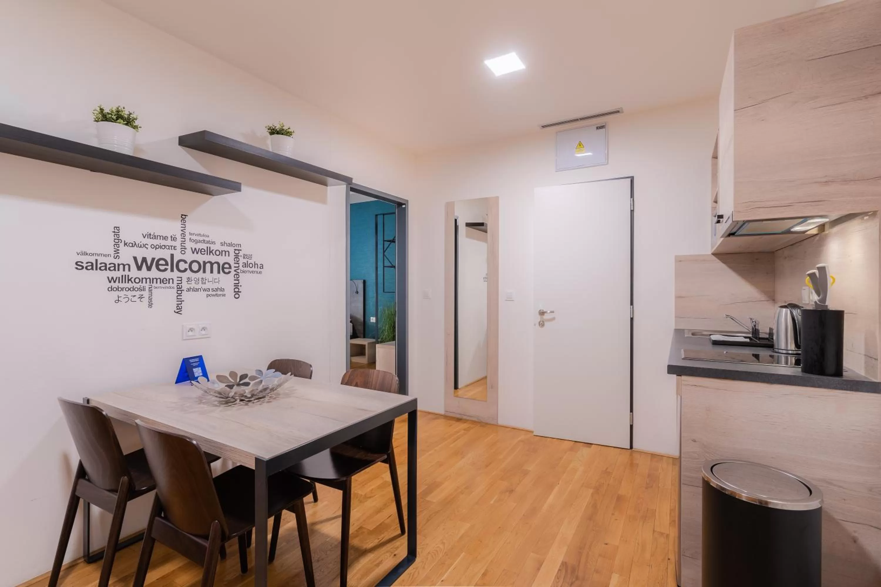 Kitchen or kitchenette in EA ApartHotel Melantrich