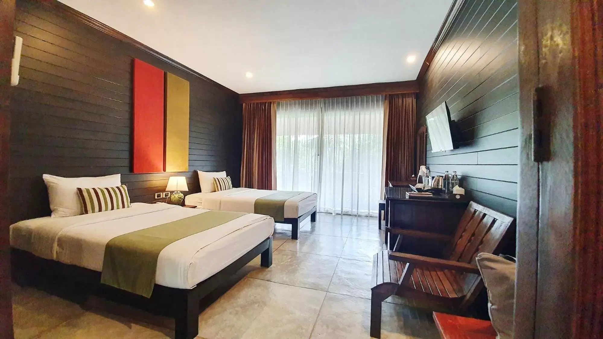 Bed in Royal River Kwai Resort and Spa -SHA Extra Plus