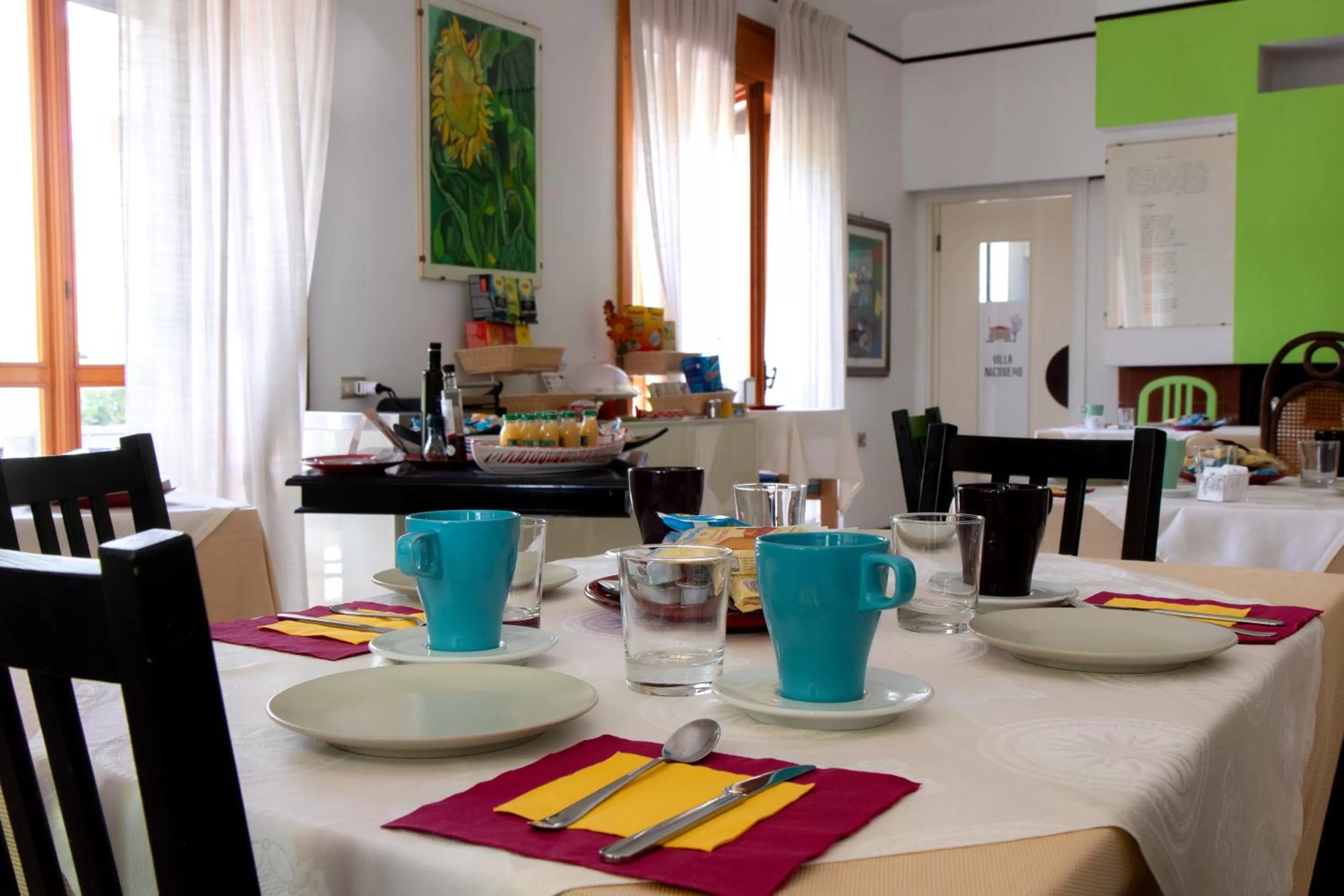 Continental breakfast in Villa Nicodemo