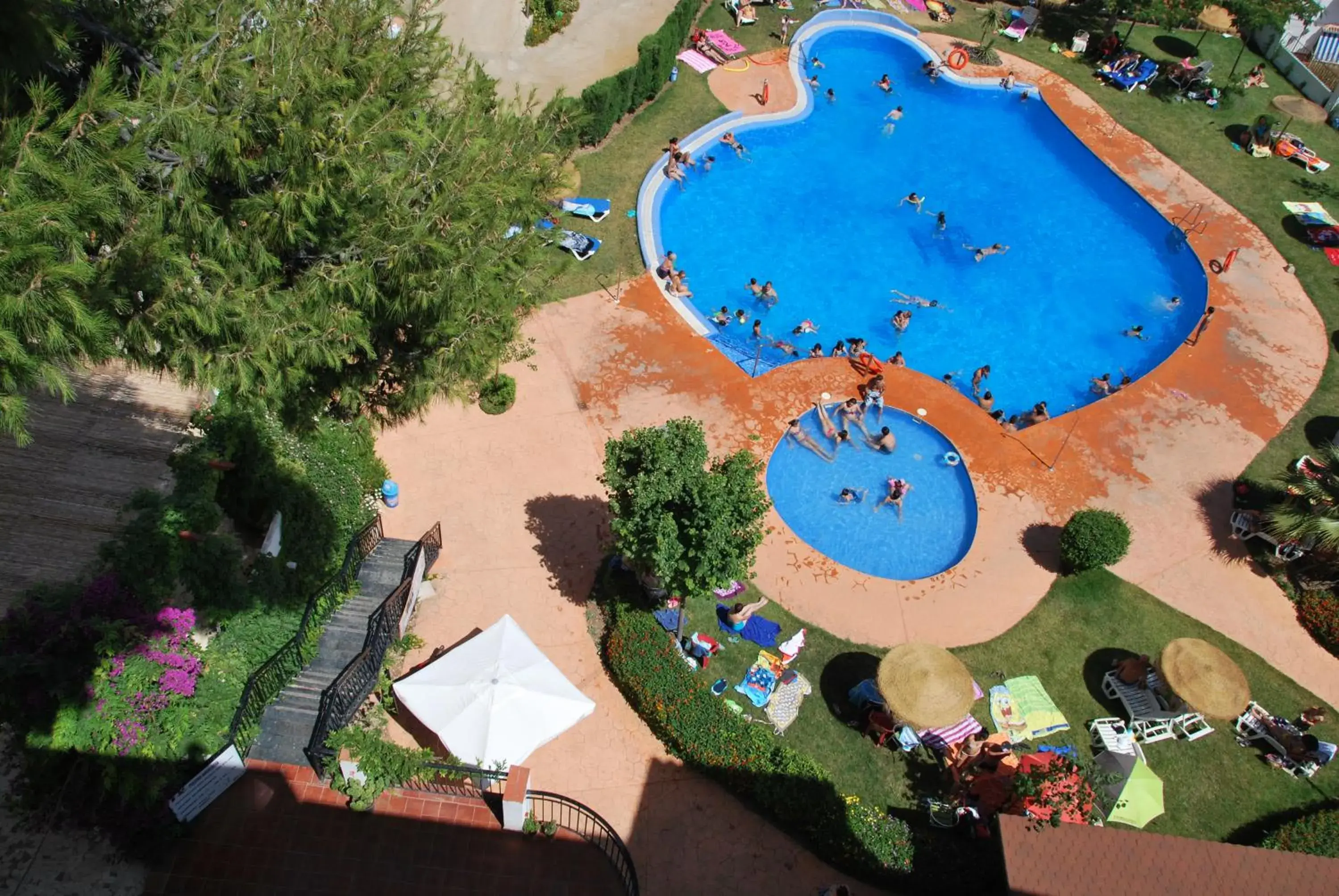 Bird's eye view, Pool View in Hotel Andalucia