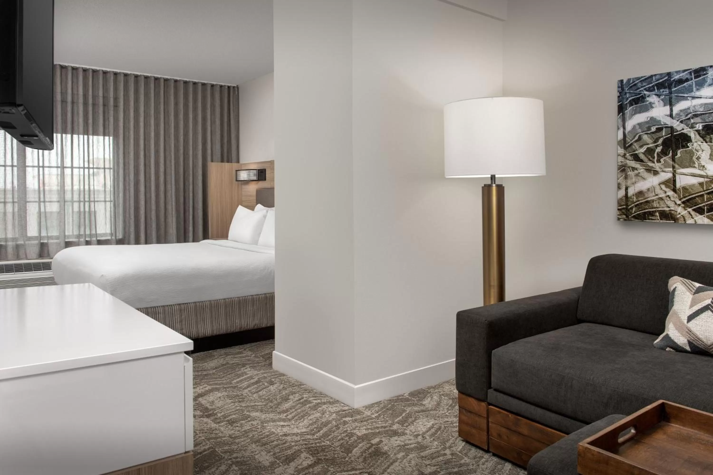 Photo of the whole room, Bed in SpringHill Suites by Marriott Atlanta Buford/Mall of Georgia