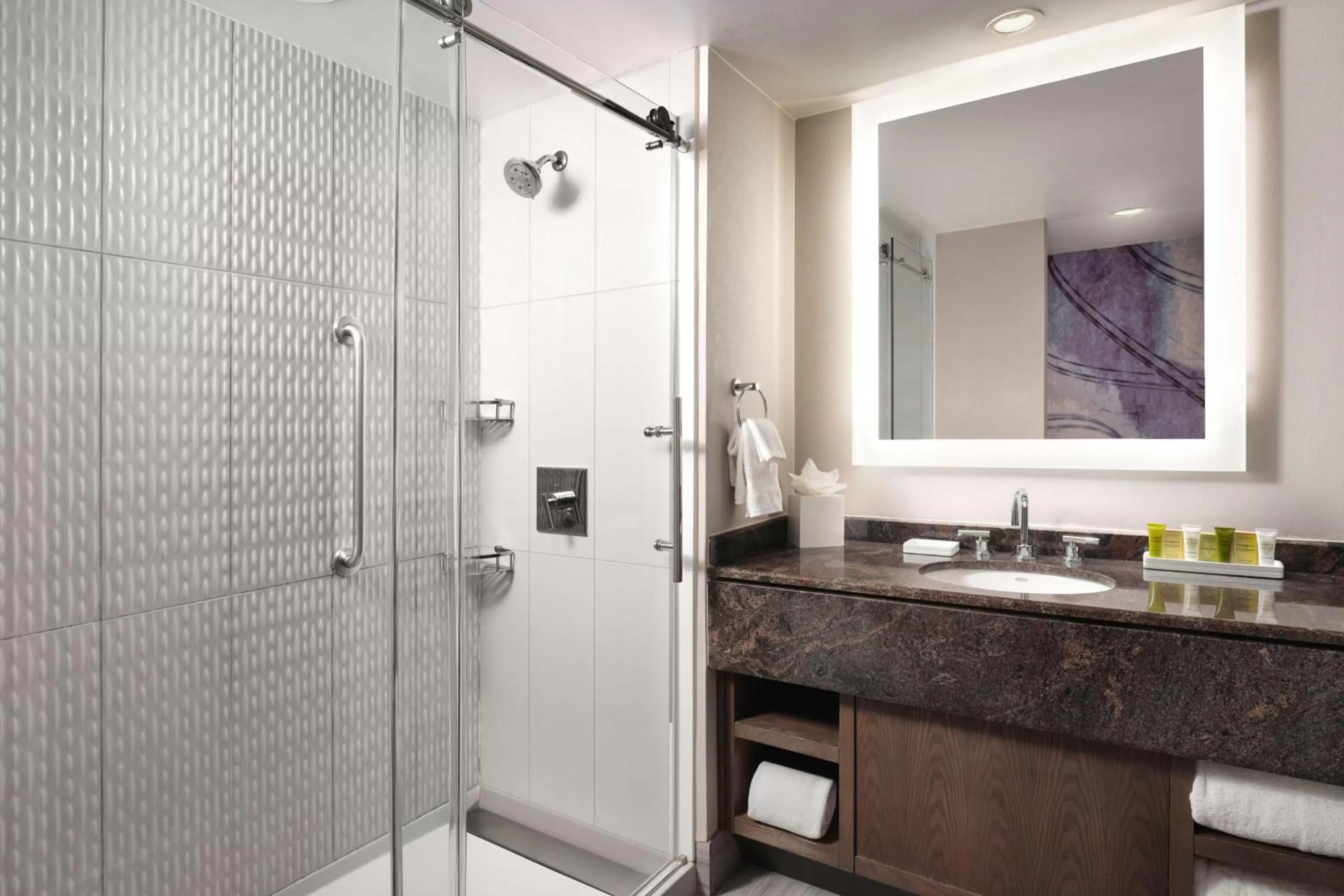 Bathroom in Hilton Long Beach Hotel