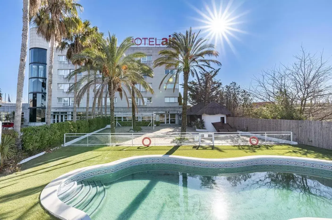 Property building, Swimming Pool in Hotel Air Penedès