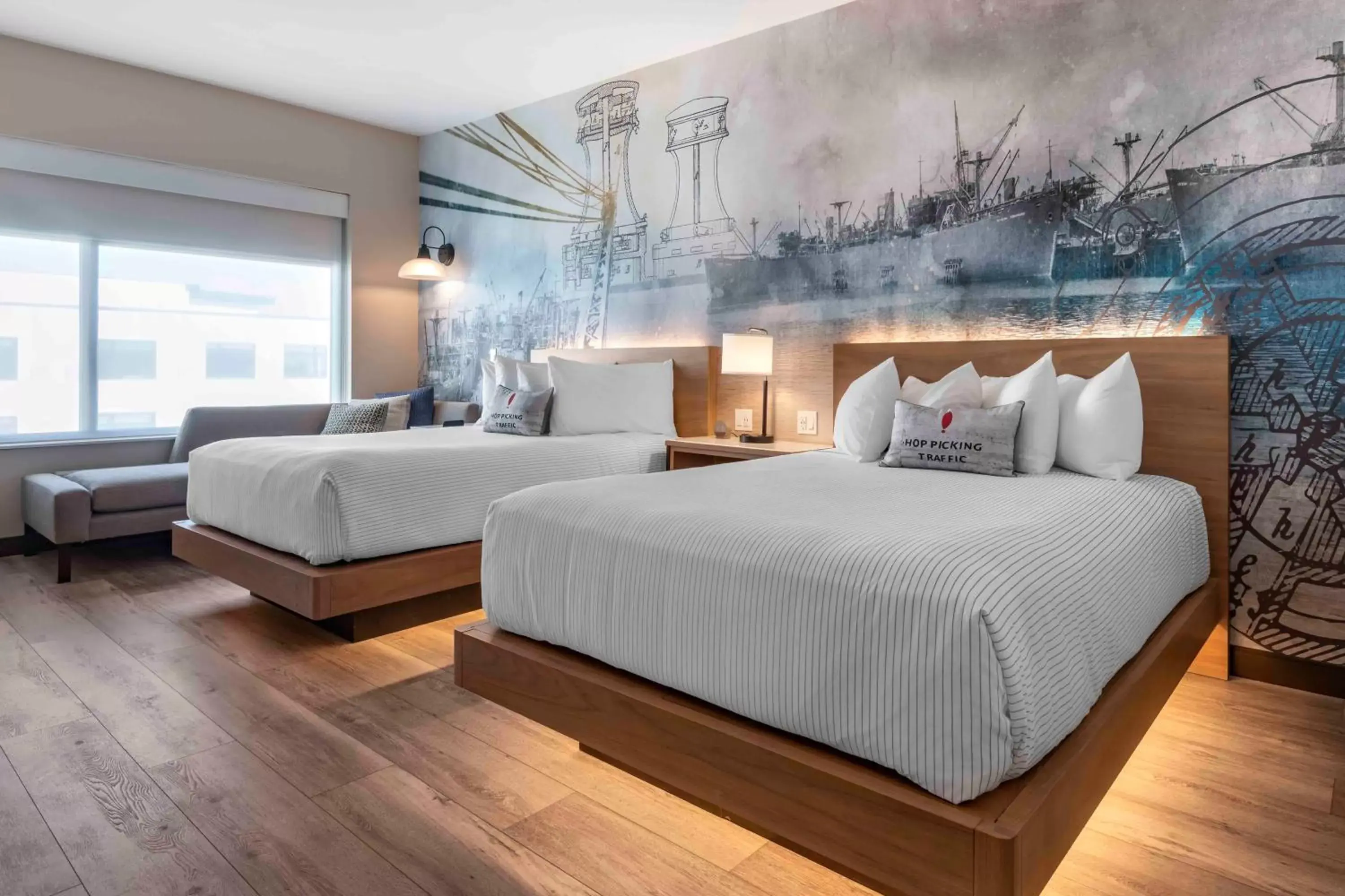 Queen Room with Two Queen Beds and Courtyard View - Non Smoking in Cambria Hotel Portland Downtown Old Port Queen Room with Two Queen Beds and Courtyard View - Non Smoking in Cambria Hotel Portland Downtown Old Port