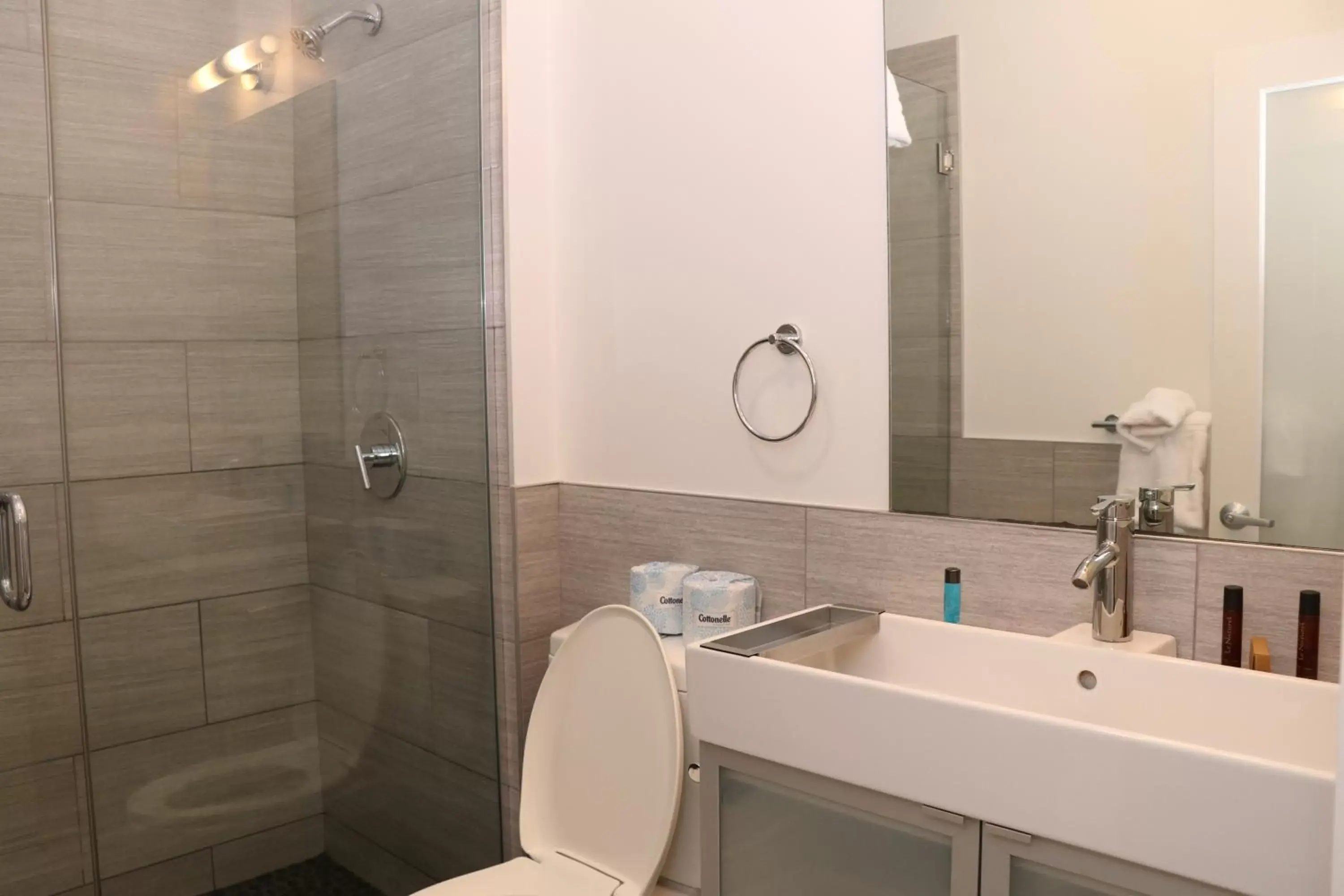 Shower, Bathroom in Charming & Stylish Studio on Beacon Hill #15
