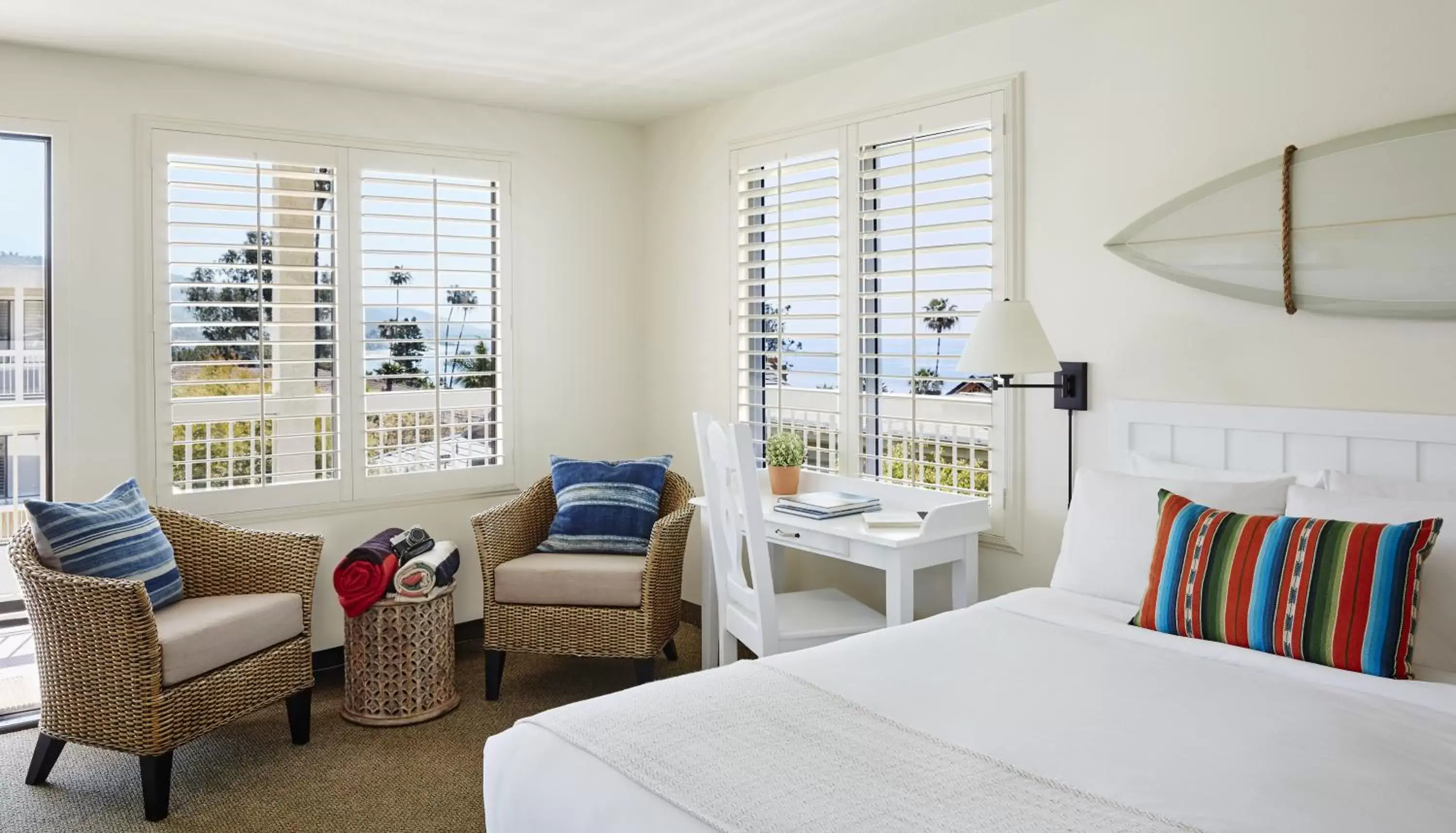 Decorative detail, Bed in Laguna Beach House