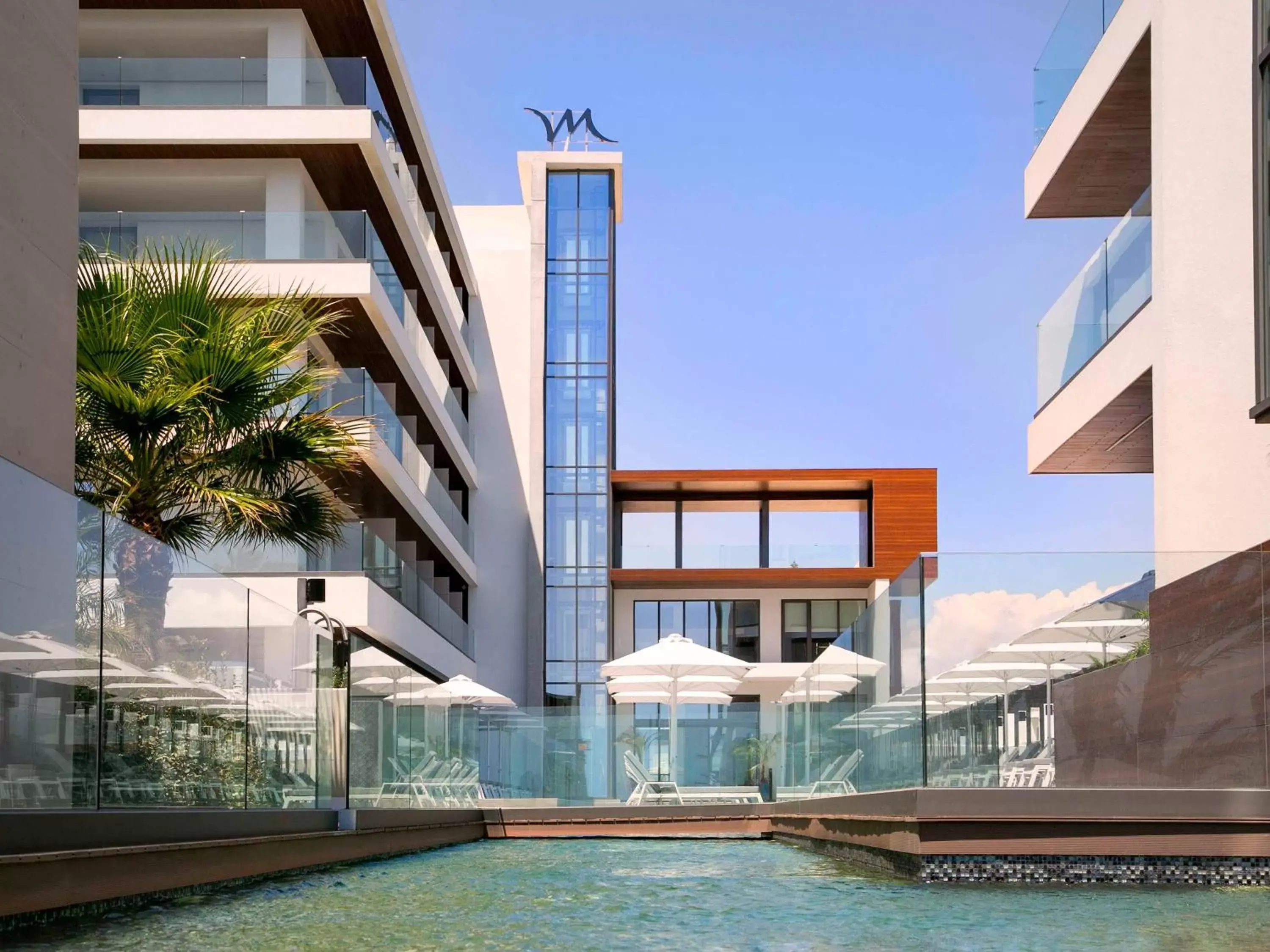 Pool view, Property Building in Mercure Larnaca Beach Resort