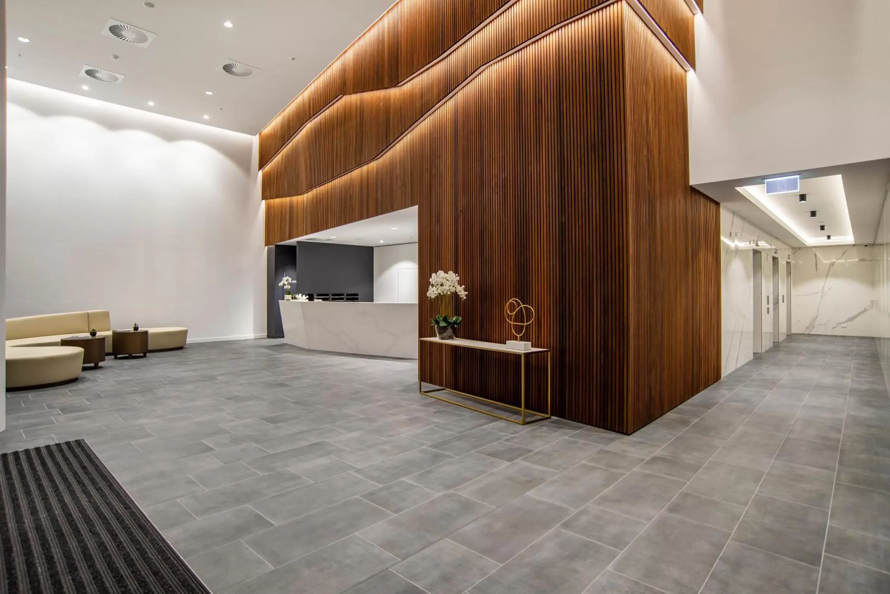 Lobby or reception, Lobby/Reception in Brisbane One Apartments by CLLIX