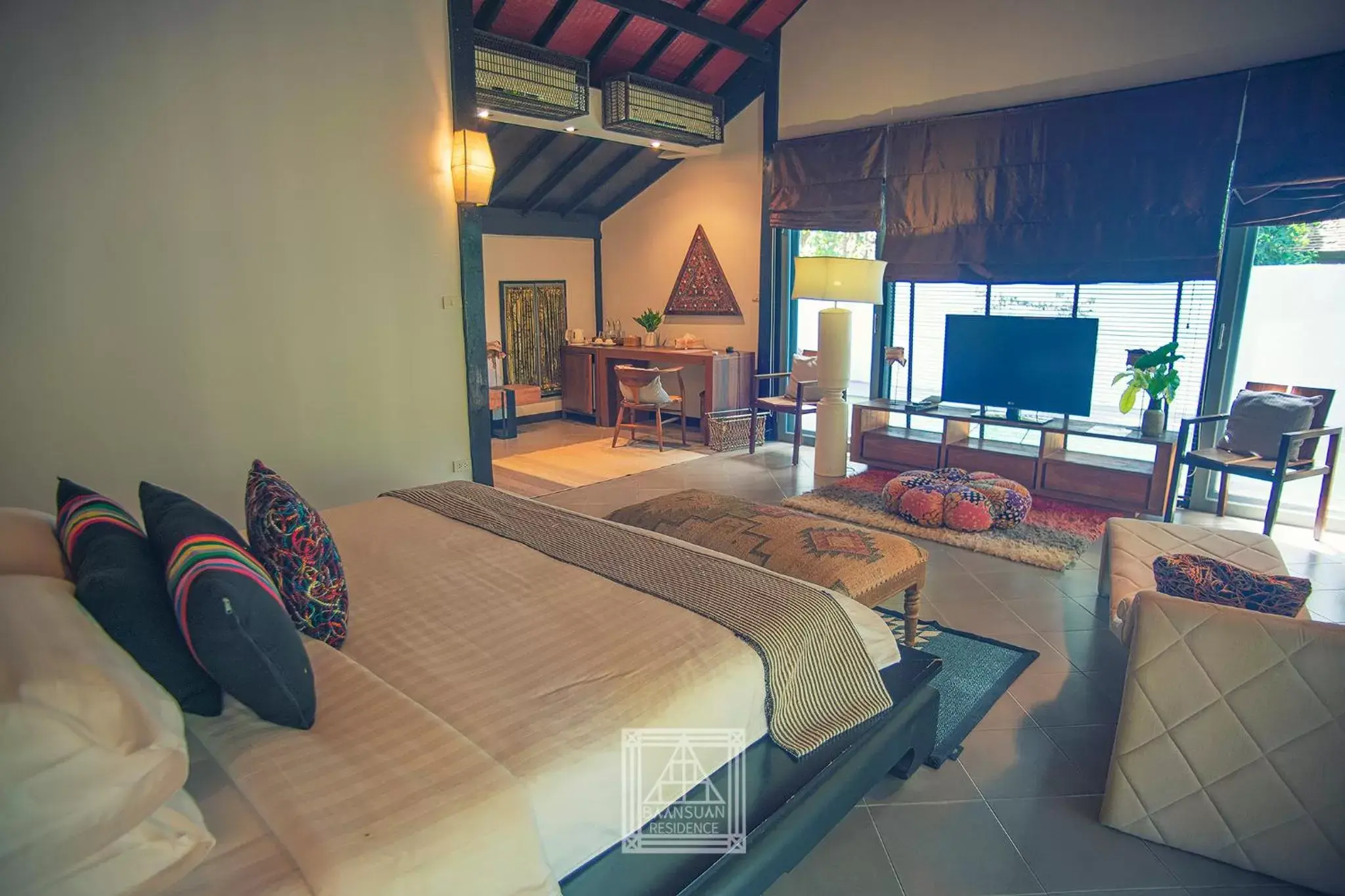 Bedroom in Baan Suan Residence เฮือนพักบ้านสวน Bedroom in Baan Suan Residence เฮือนพักบ้านสวน