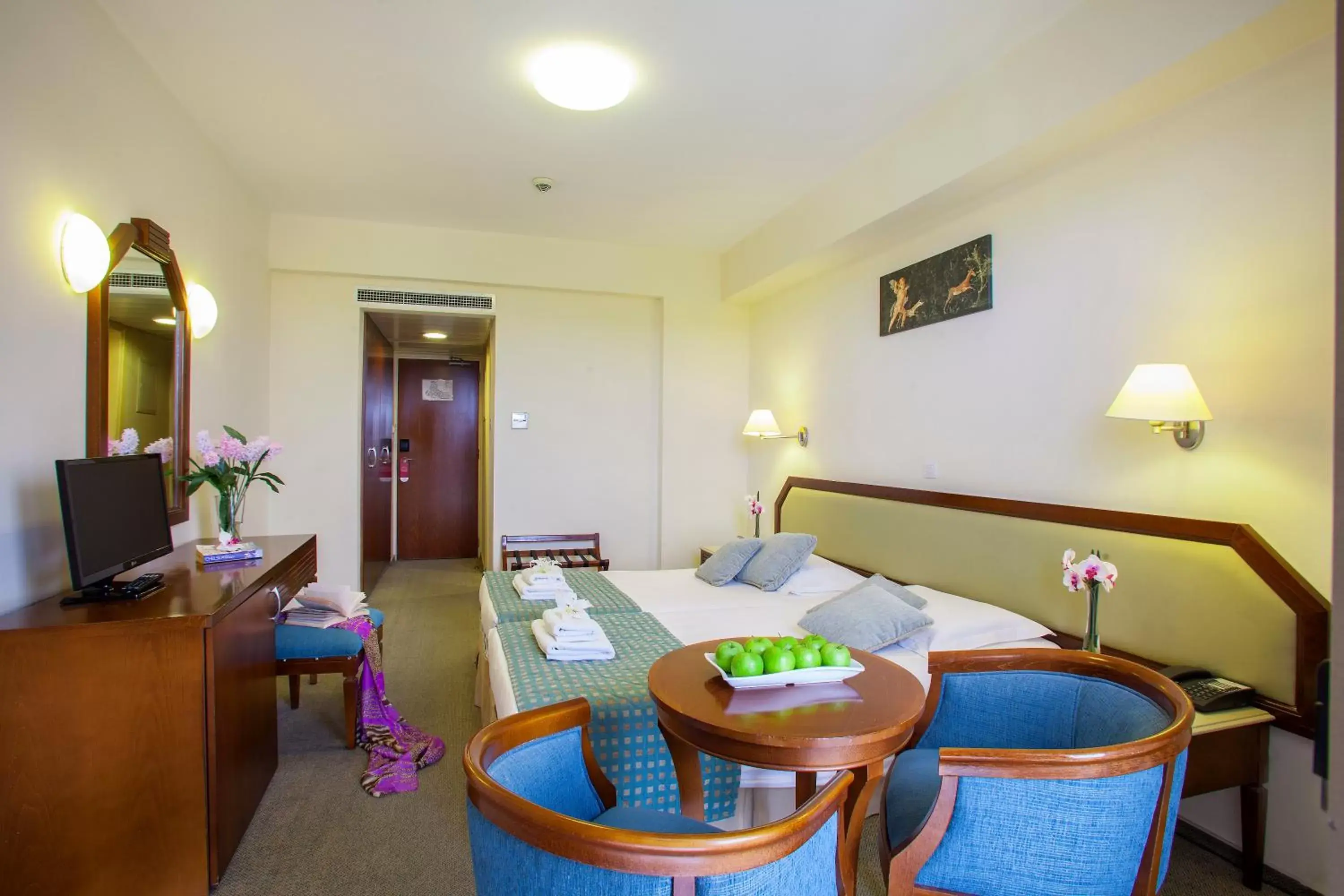 Bedroom, Dining Area in Aquamare Beach Hotel & Spa