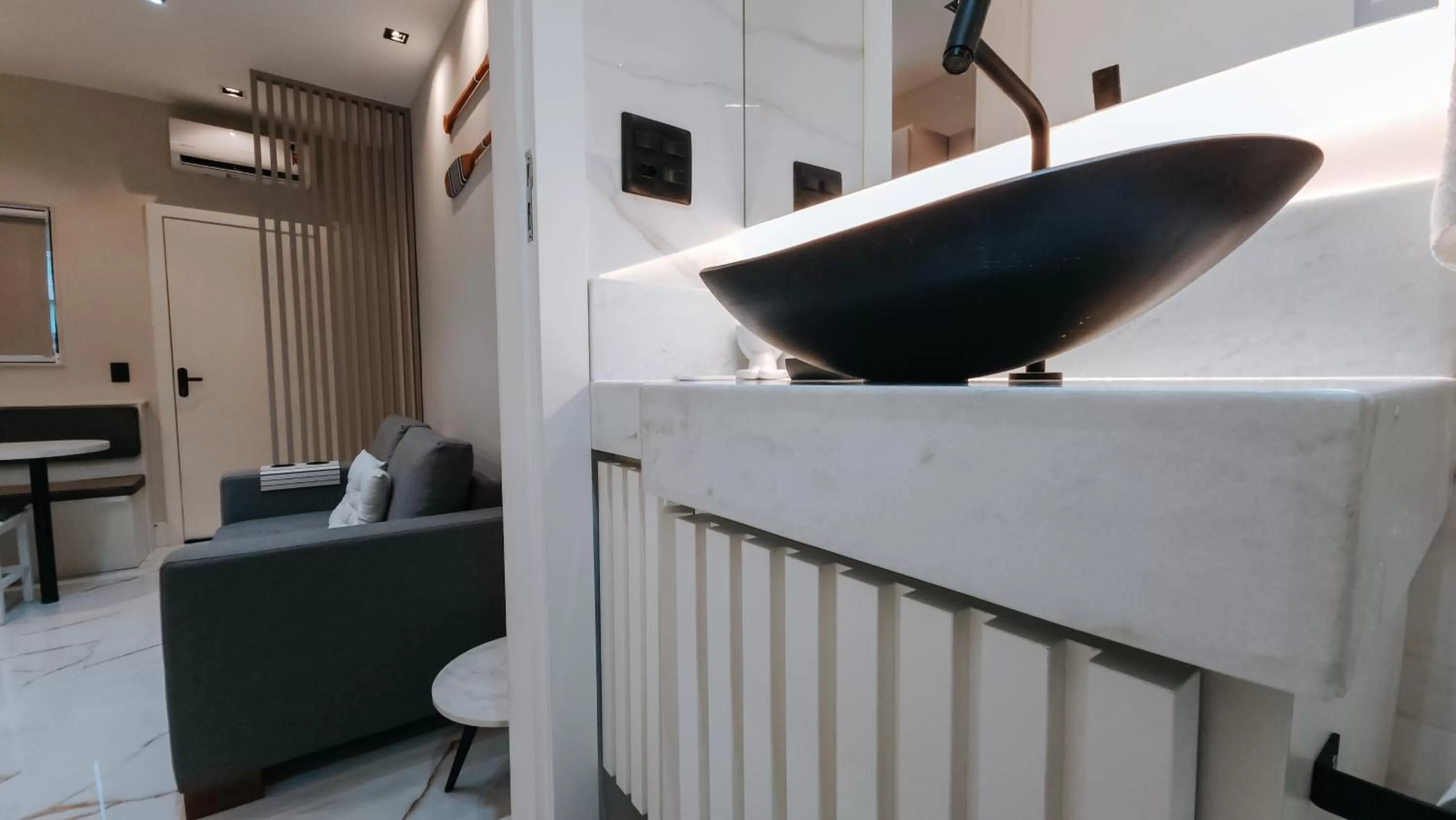 Bathroom in Suítes Água Marinha