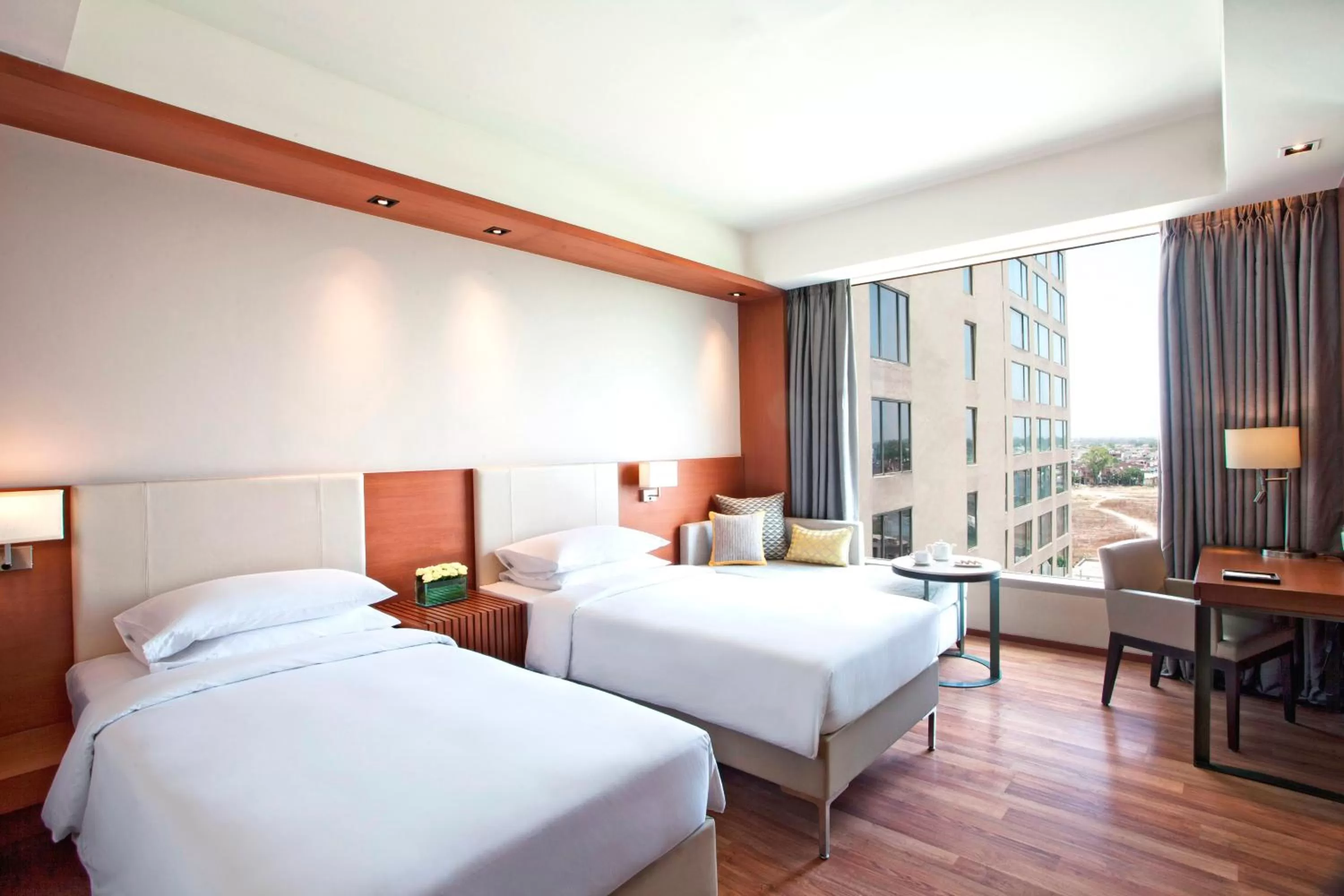 Bed in Hyatt Regency Amritsar Hotel & Spa