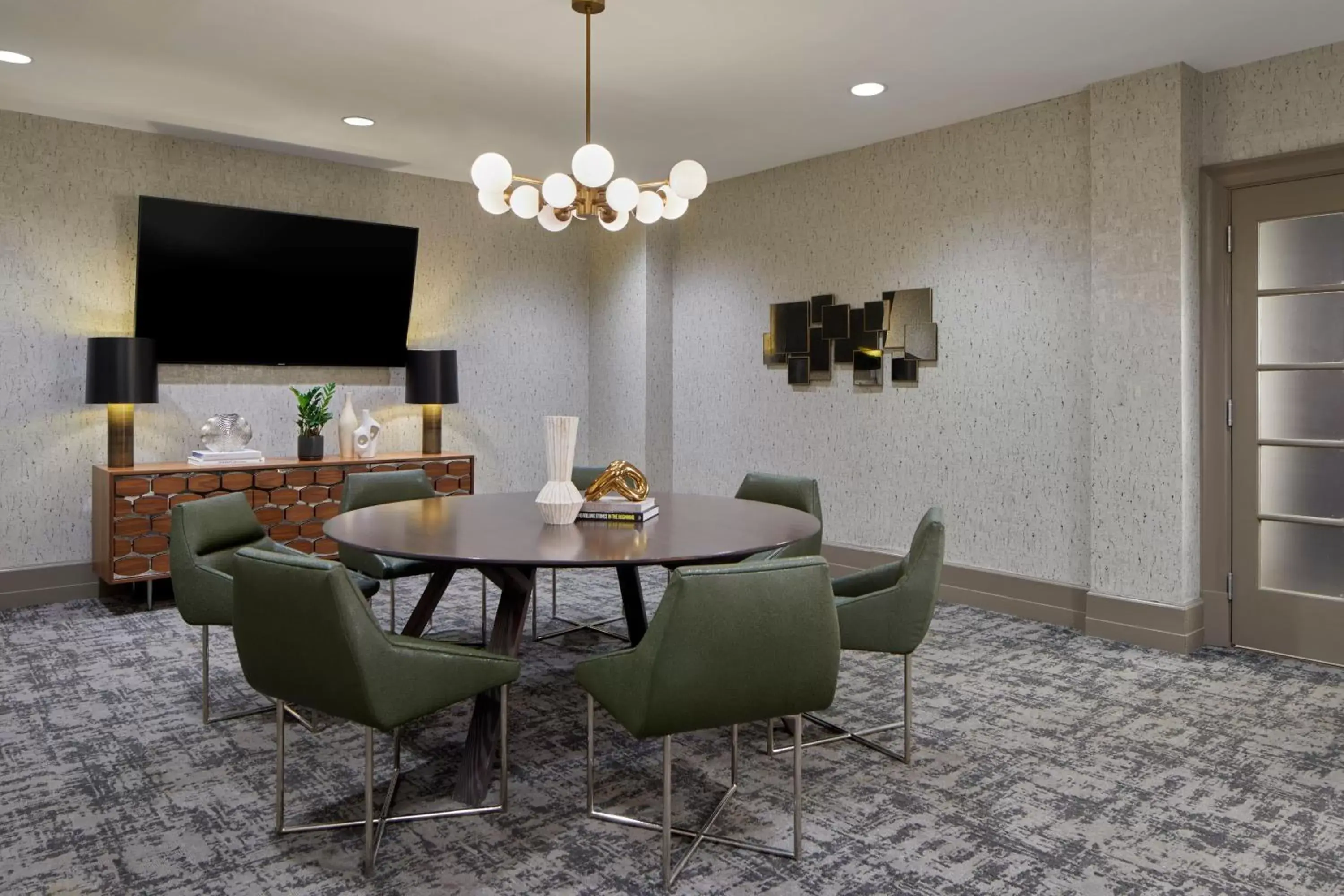 Meeting/conference room, Dining Area in Atlanta Marriott Alpharetta
