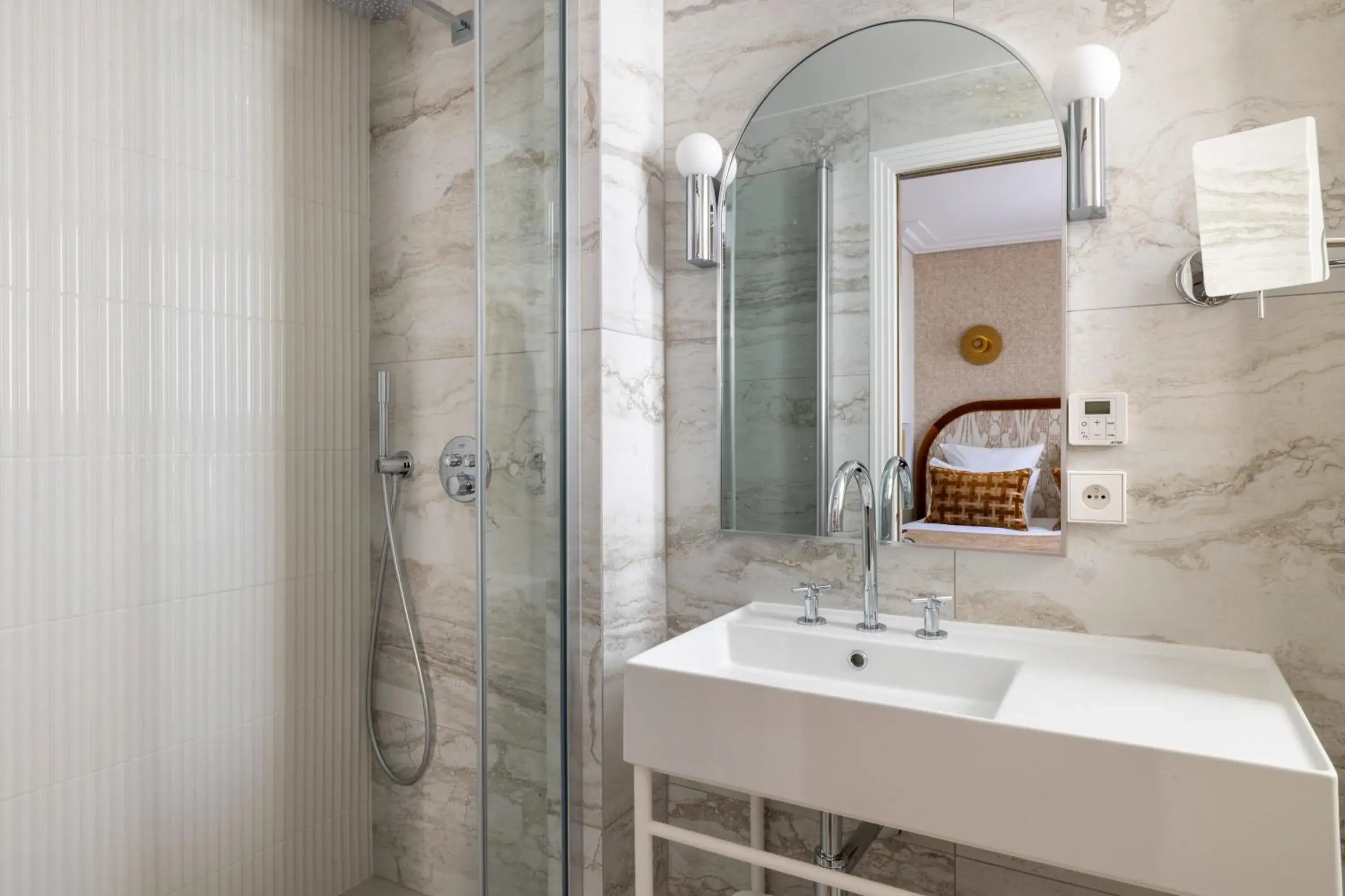 Shower, Bathroom in Hotel des Carmes by Malone