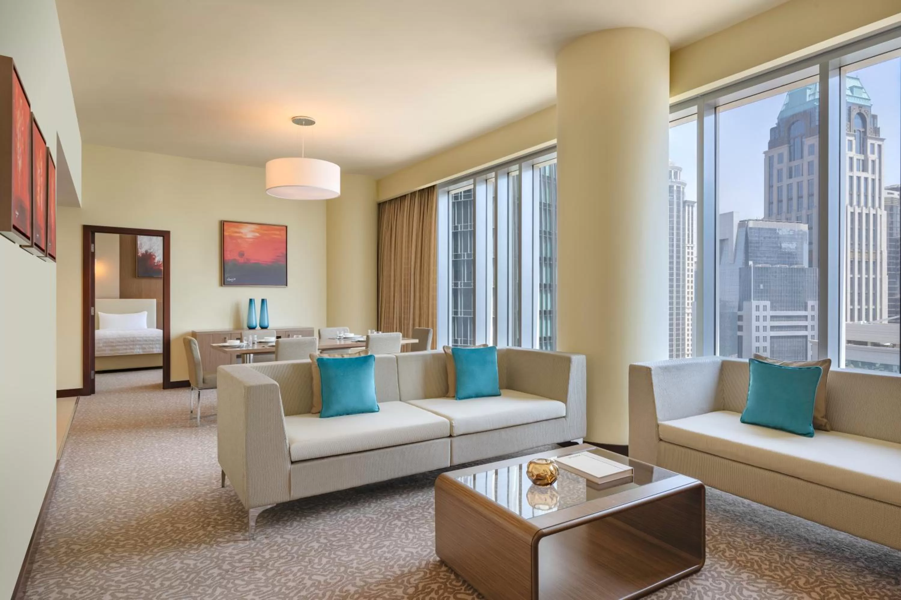 Living room in Le Meridien City Center Doha