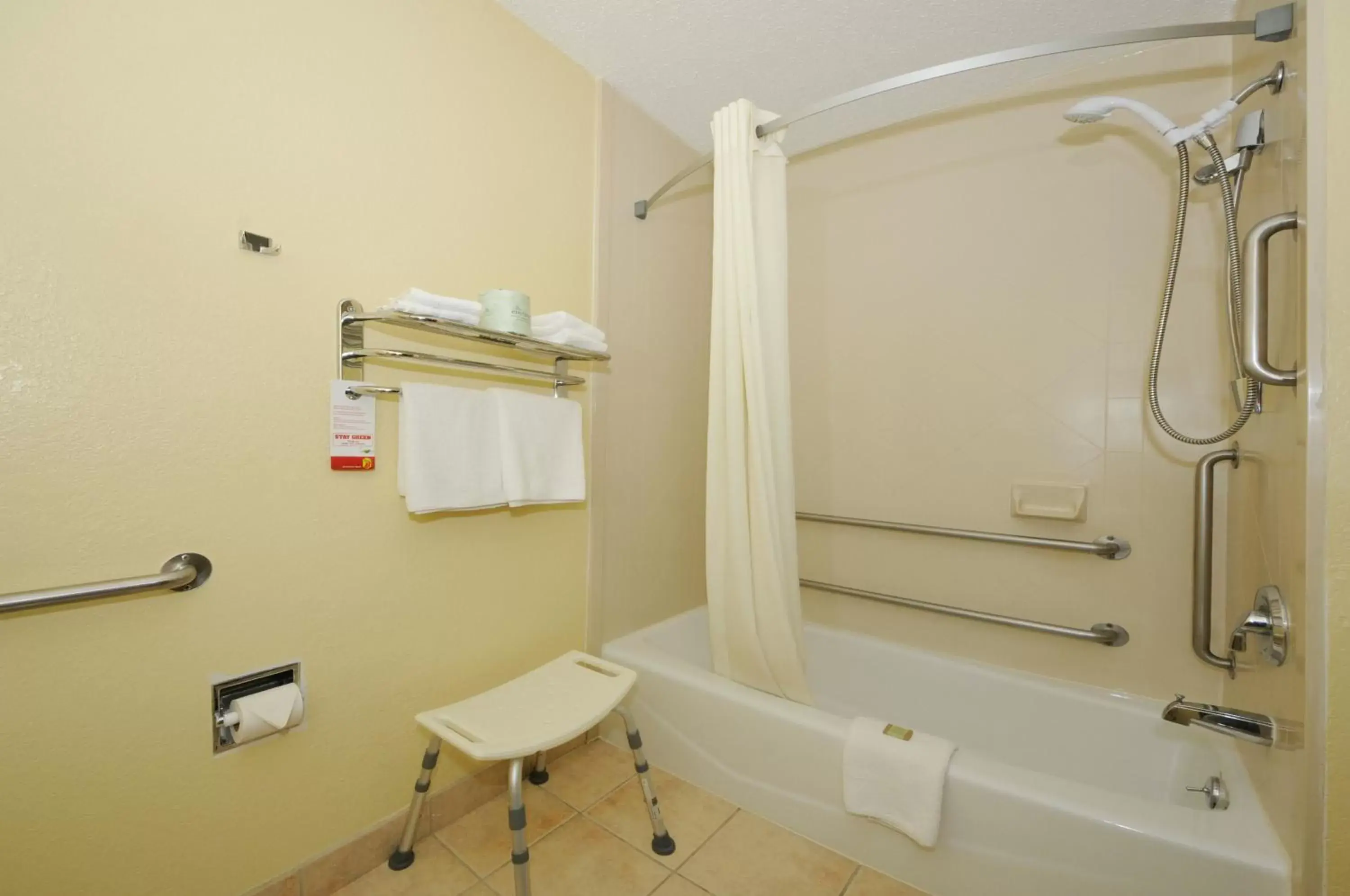 Shower, Bathroom in Super 8 by Wyndham Latham - Albany Airport