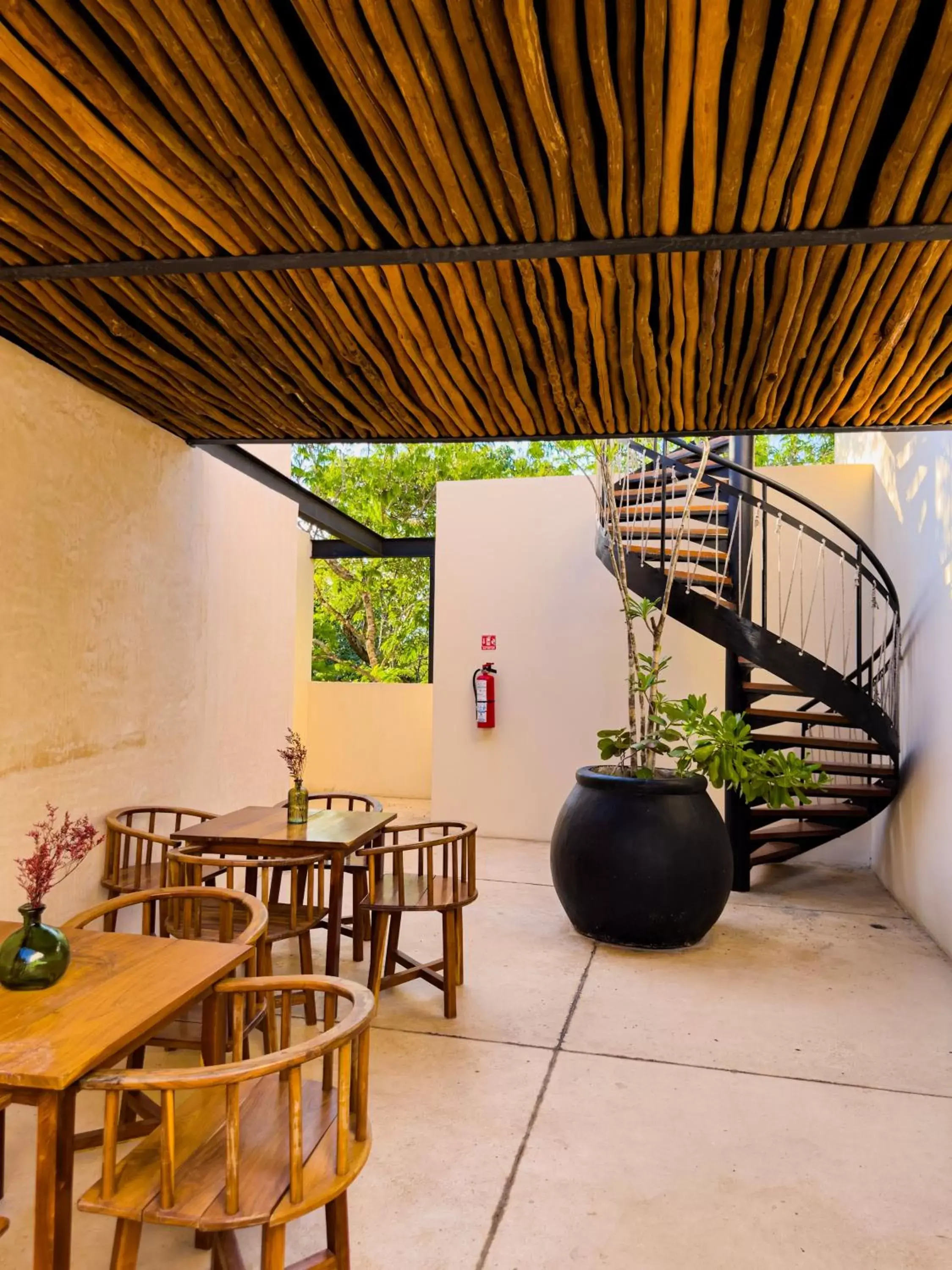 Seating area in Kuukum Tulum Hotel